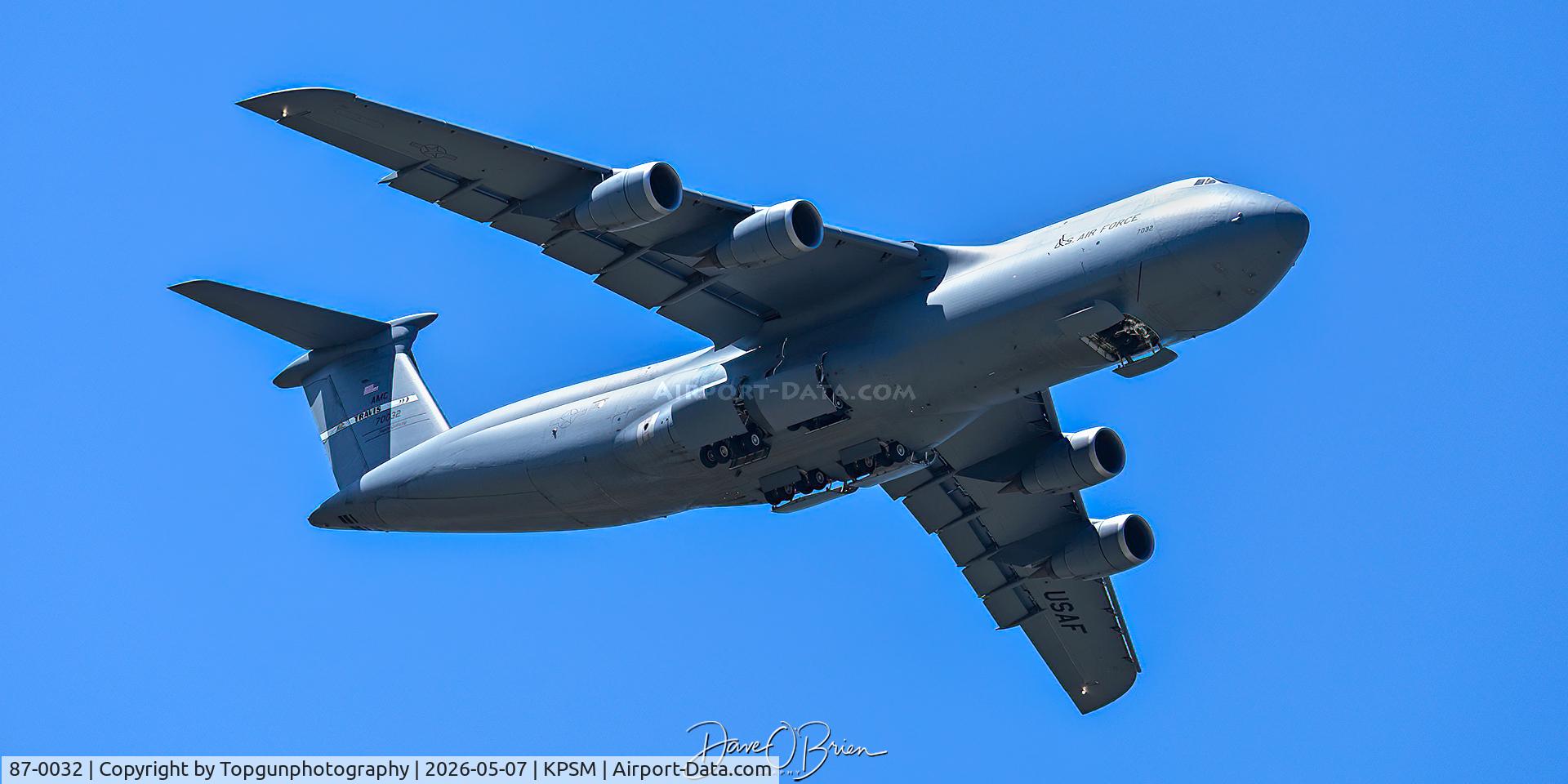 87-0032, 1987 Lockheed C-5M Super Galaxy C/N 500-0118, 22nd AS	Travis AFB, CA