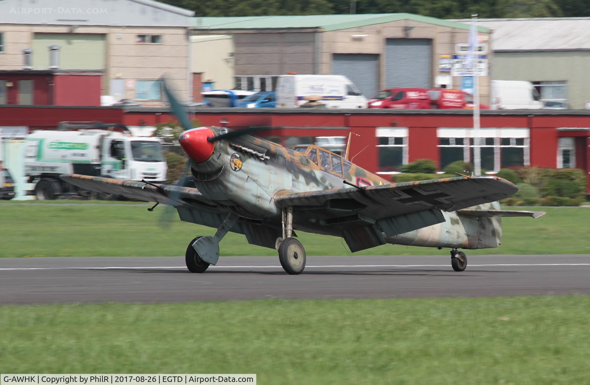 G-AWHK, 1949 Hispano HA-1112-M1L Buchon, c/n 172, G-AWHK 1949 Hispano HA-1112 M1L Wings & Wheels Dunsfold
