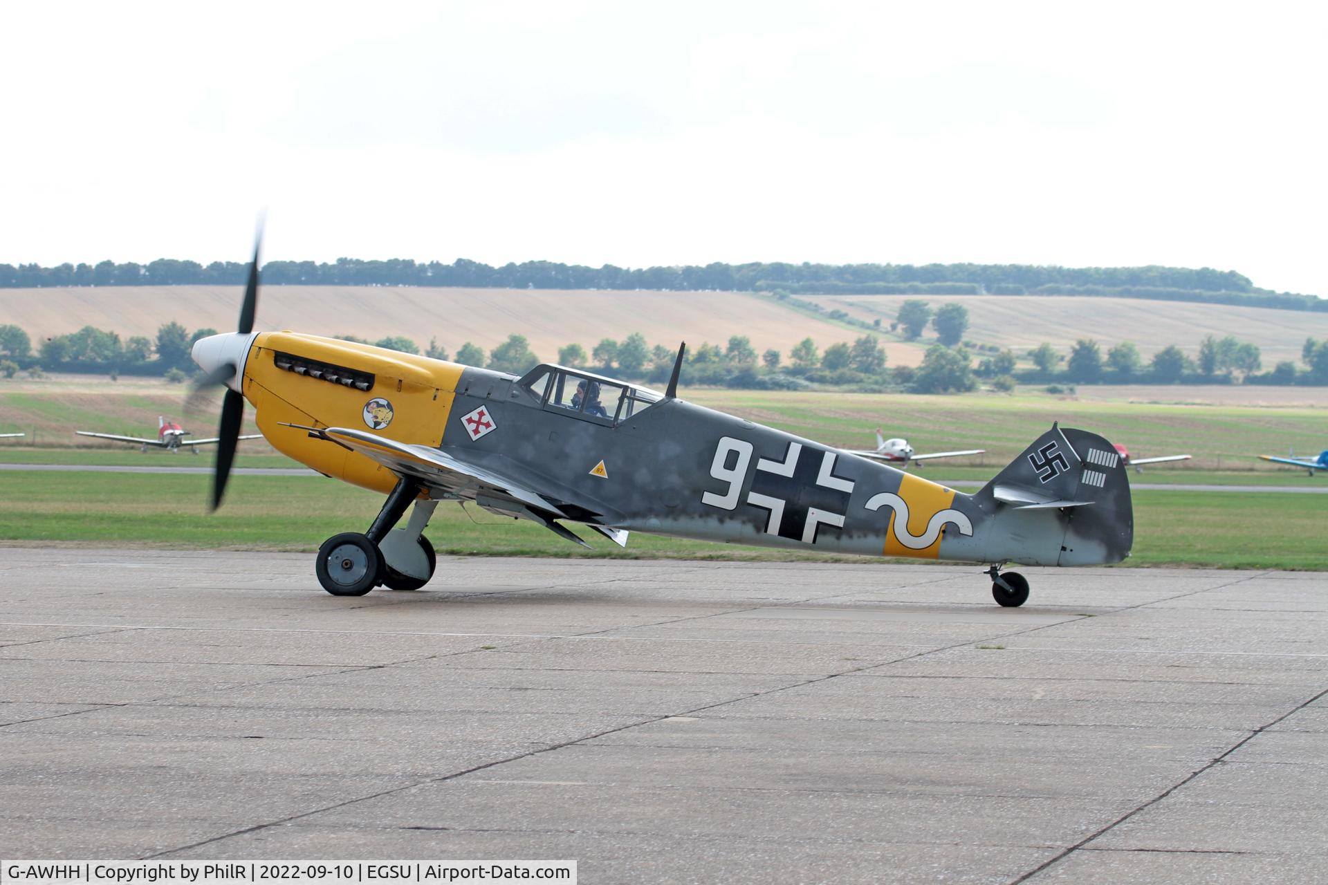 G-AWHH, 1958 Hispano HA-1112-M1L Buchon, c/n 145, G-AWHH (White 9, C4K-105) 1958 Hispano HA-1112 M1L Buchon BoB Display Duxford 