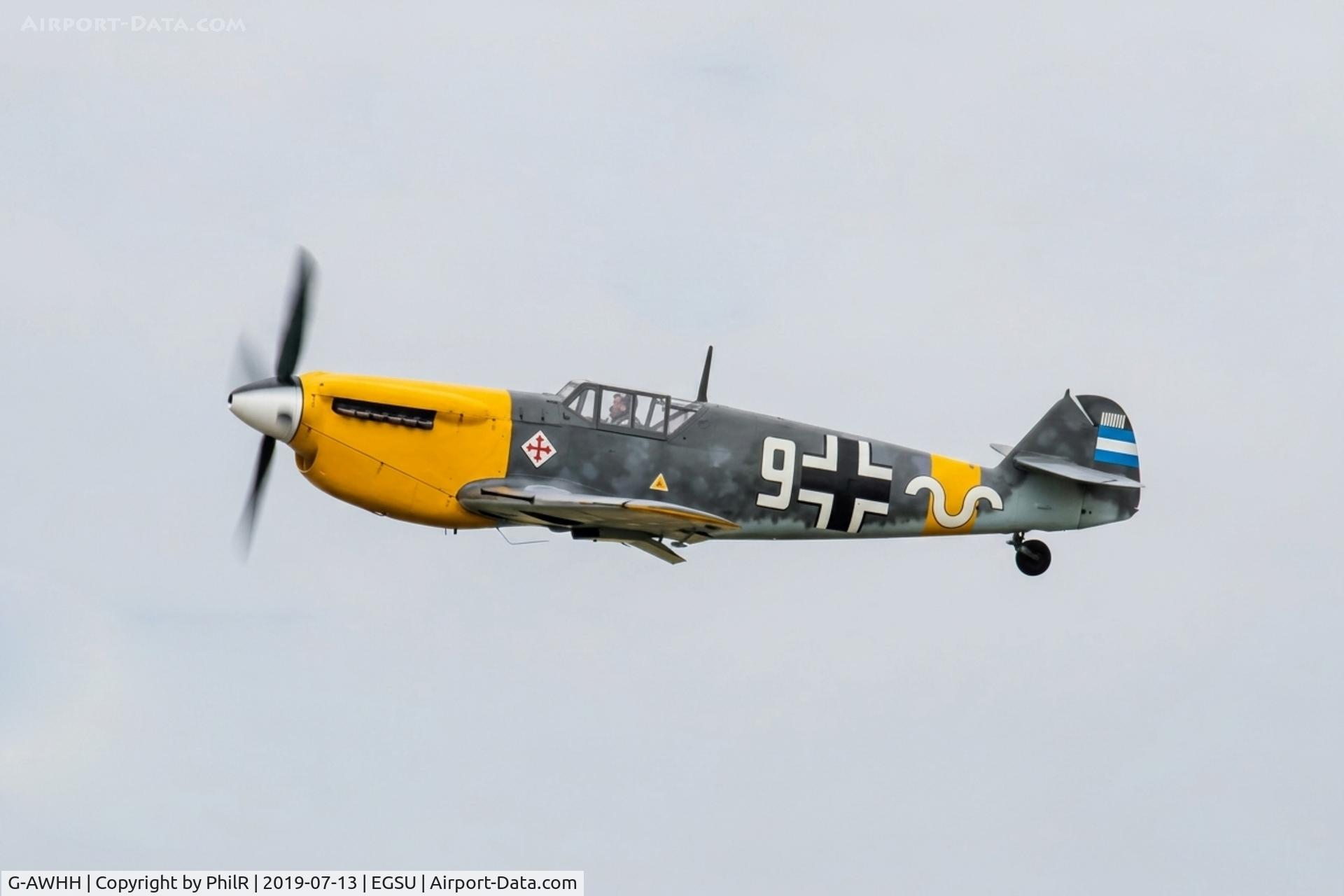 G-AWHH, 1958 Hispano HA-1112-M1L Buchon, c/n 145, G-AWHH (C4K-105) 'White 9' 1958 HA-1112 M4L Bouchon Duxford 
