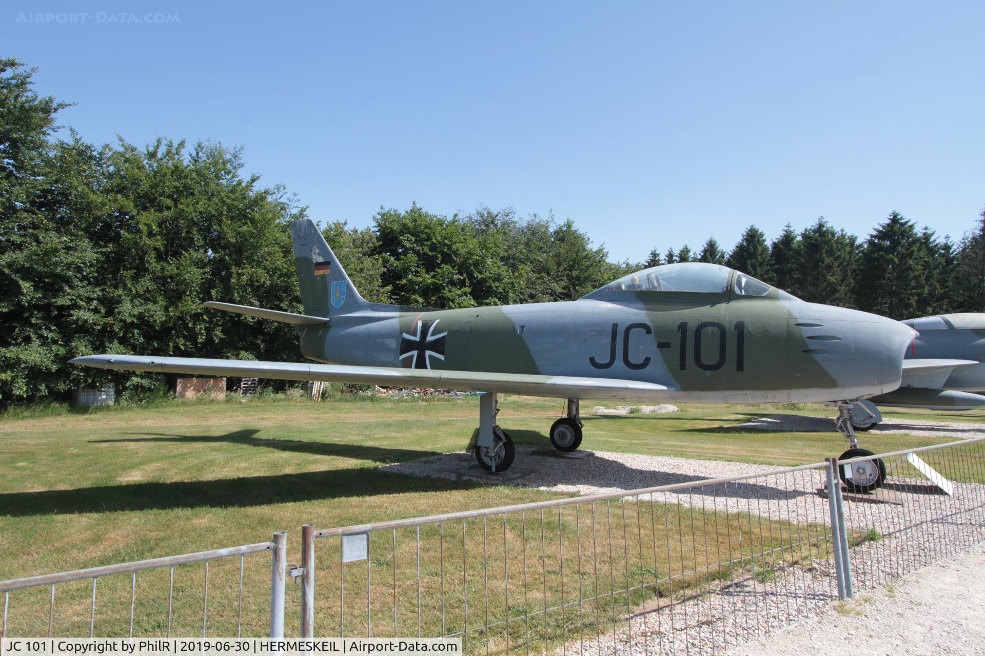 JC 101, , JC+101 1953 Canadair Sabre Mk.6 WGAF Hermeskeil 
