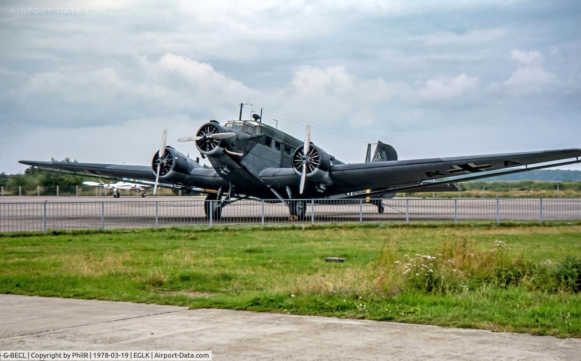 G-BECL, 1952 Junkers (CASA) 352L (Ju-52) C/N 103, 'N9+AA' (T2B-212, G-BECL, F-AZJU) CASA 352L Blackbush 

