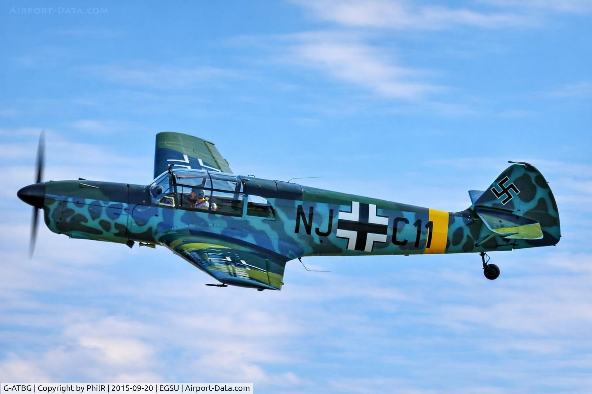 G-ATBG, 1945 Nord 1002 Pingouin II, c/n 121, NJ+C11 (G-ATBG) Nord 1002 Pingouin ll Luftwaffe BoB 75th Anniversary Duxford 20.09.15(1).JPG