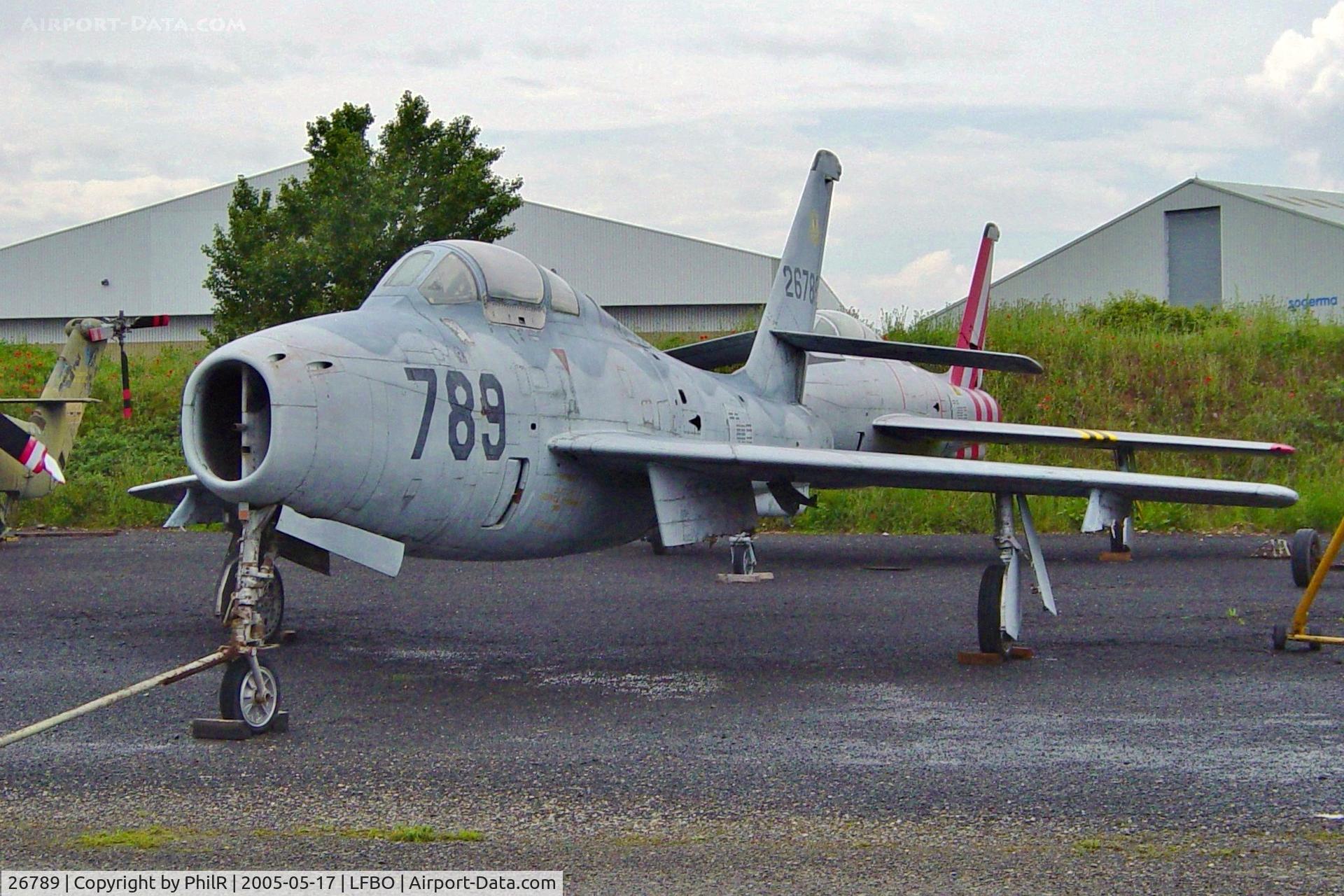 26789, 1952 Republic F-84F Thunderstreak C/N Not found 52-6789, 267891952 Republic F-84F Thunderstreak GreekAF TLS 
