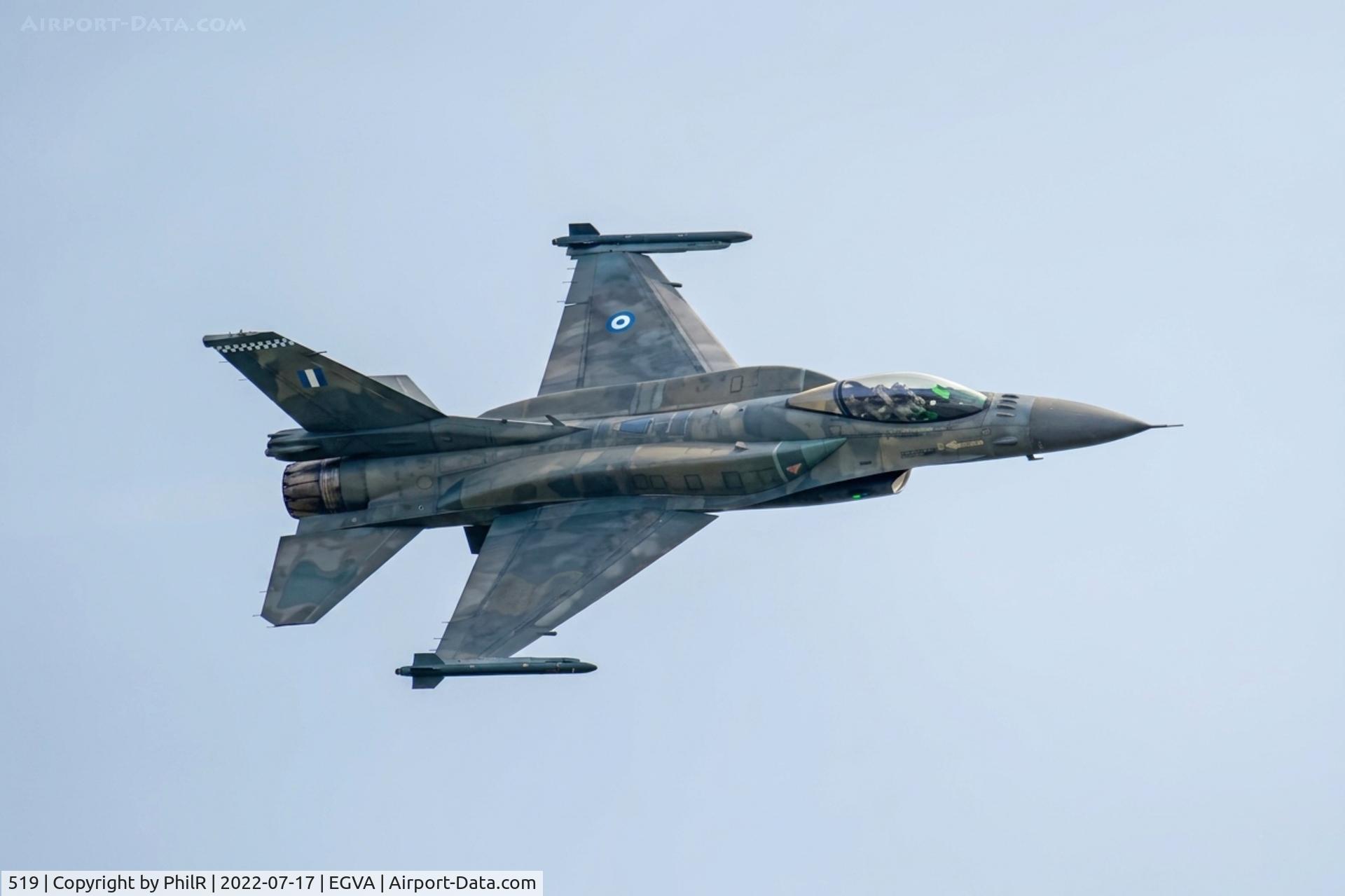 519, 1990 General Dynamics F-16C Barak C/N CJ-9, 519 Lockheed Martin F-16C Fighting Falcon Hellenic Air Force RIAT RAF Fairford (7).JPG