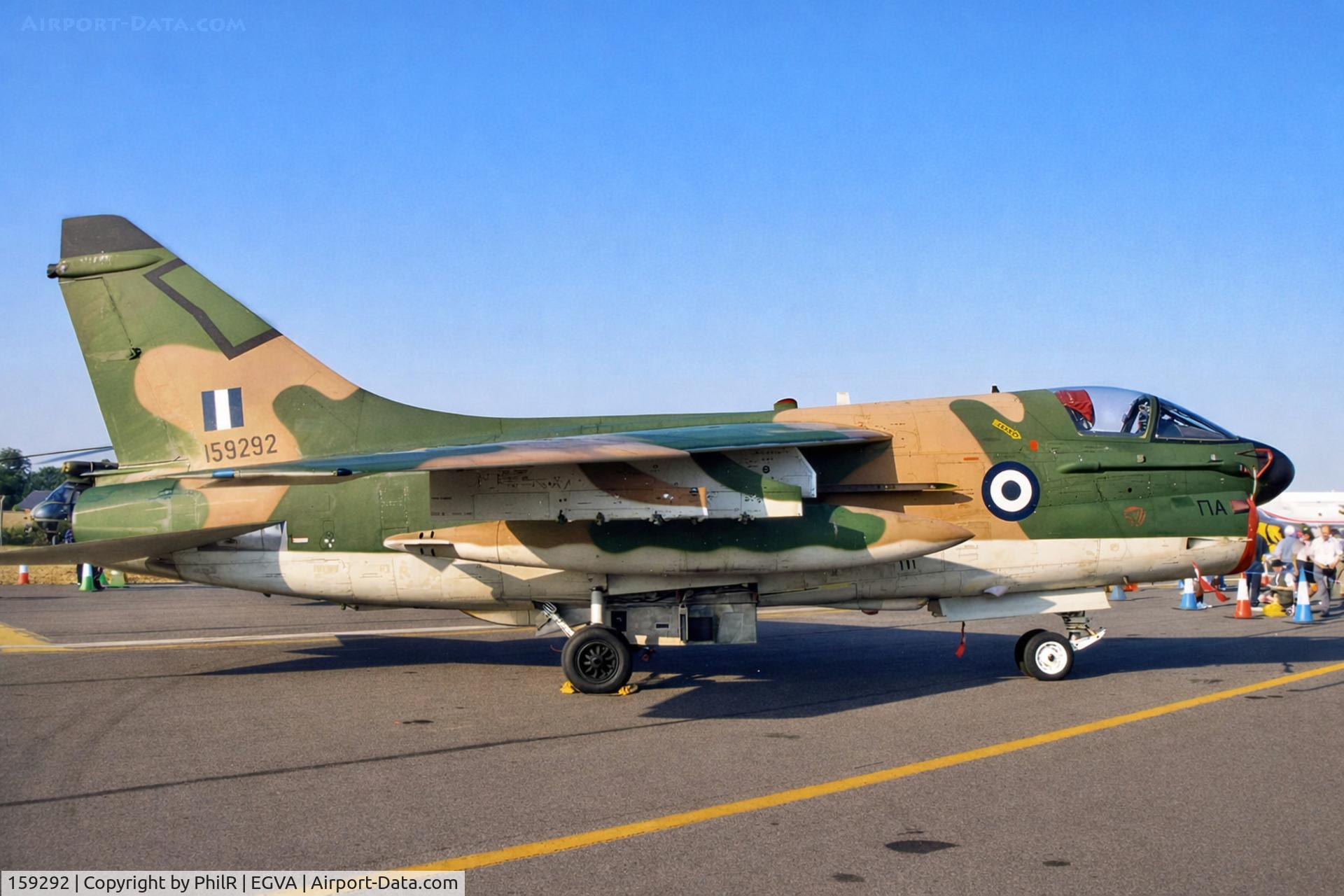 159292, LTV A-7E Corsair II C/N E430, 59292 Vought A-7E Corsair ll Hellenic AF RIAT 24.07.99.jpg