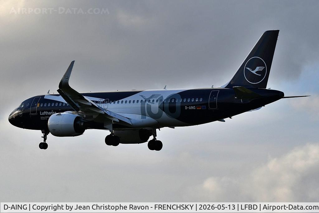 D-AING, 2017 Airbus A320-271N C/N 7588, (100th Anniversary Livery) Frankfurt (FRA) Bordeaux (BOD) LH1072