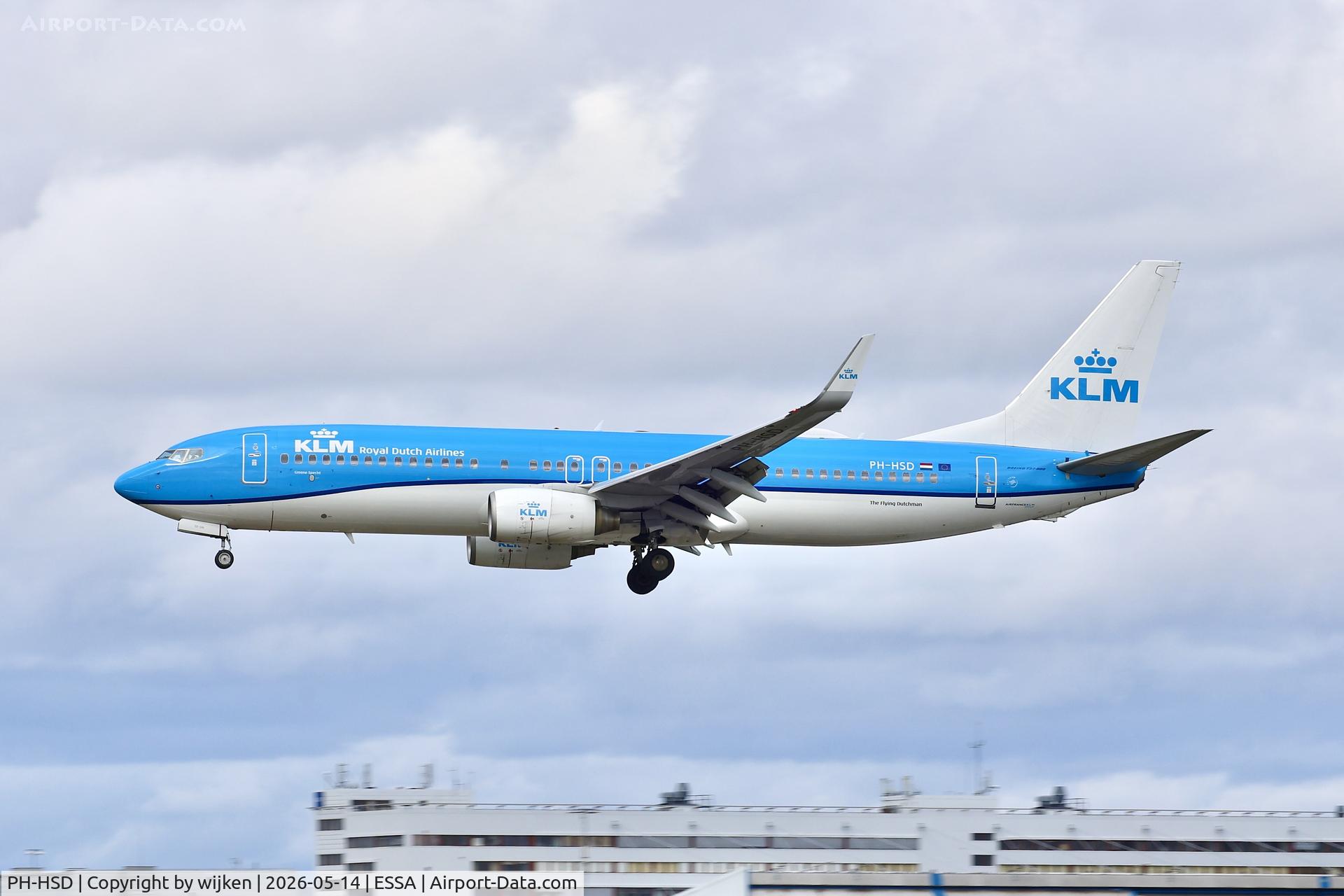 PH-HSD, 2012 Boeing 737-8K2 C/N 39260, Rwy 19L