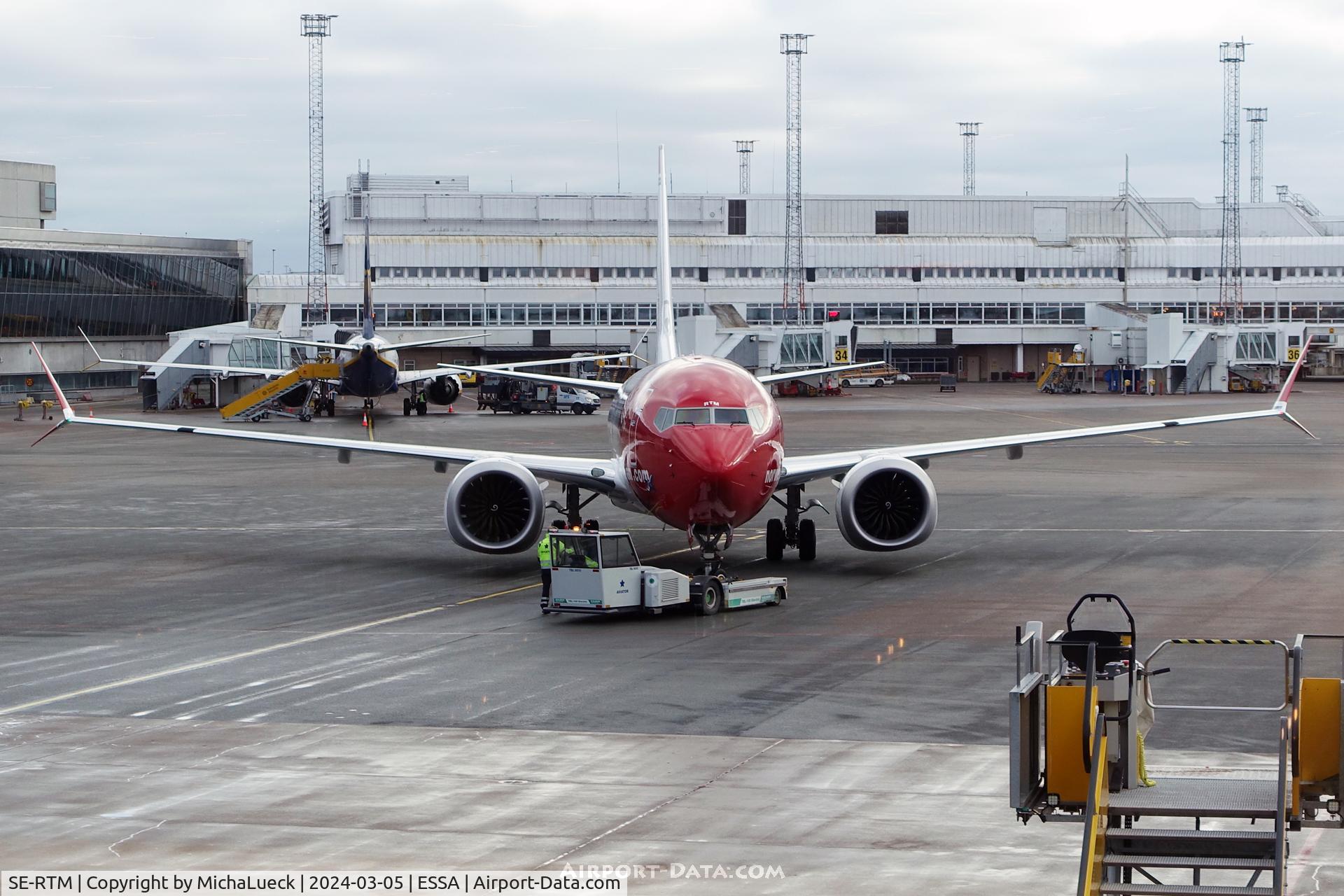 SE-RTM, Boeing 737-8 MAX, c/n 62926 / 8763, At Arlanda