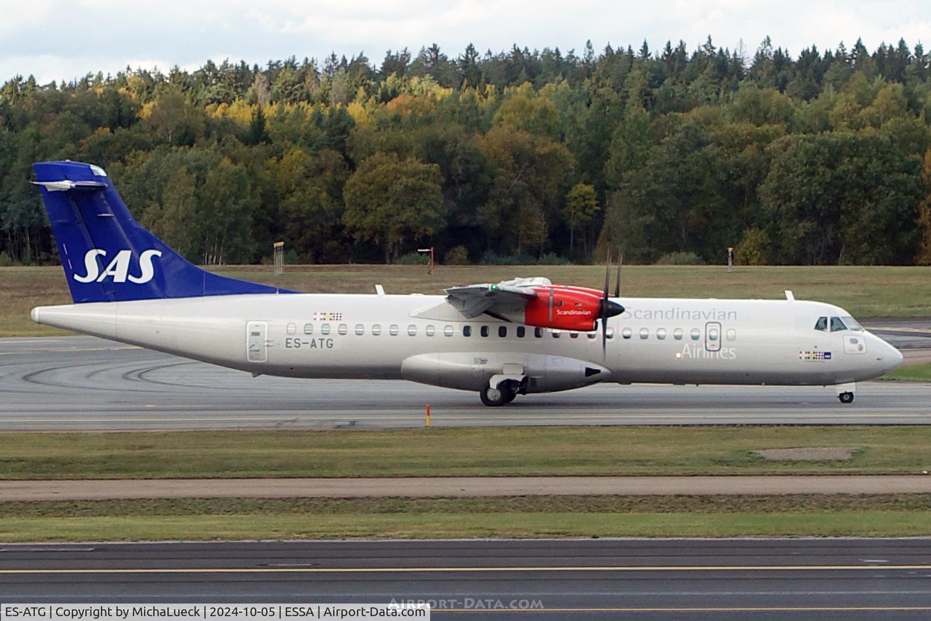ES-ATG, 2013 ATR 72-600 (72-212A), c/n 1121, At Arlanda