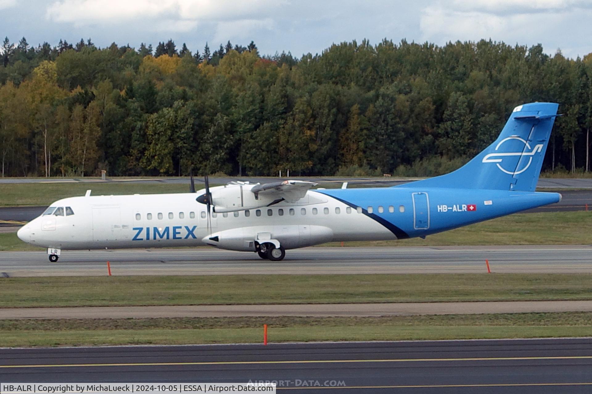 HB-ALR, 1998 ATR 72-500 (72-212A) C/N 585, At Arlanda
