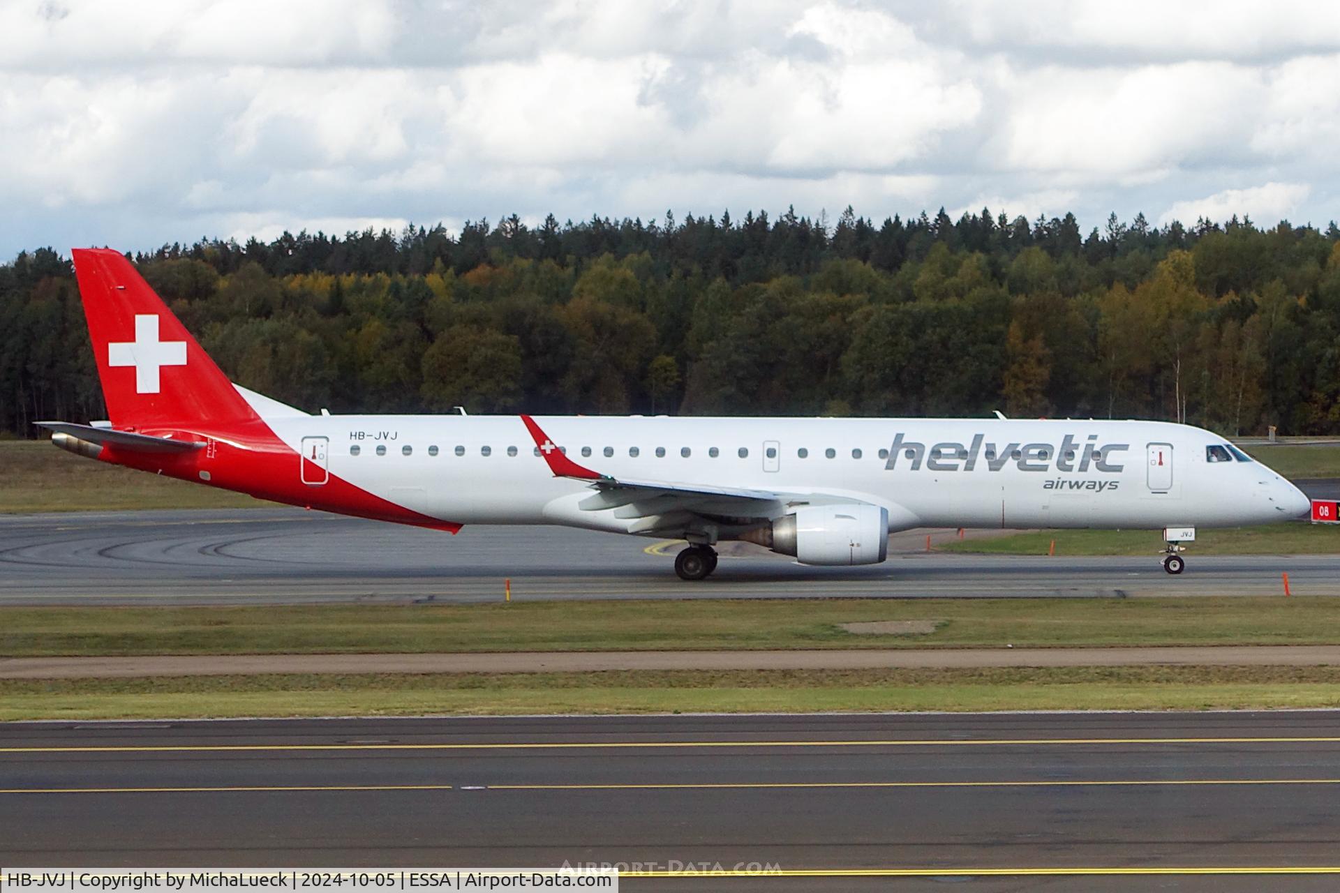 HB-JVJ, 2010 Embraer ERJ-190-200IGW C/N 19000386, At Arlanda