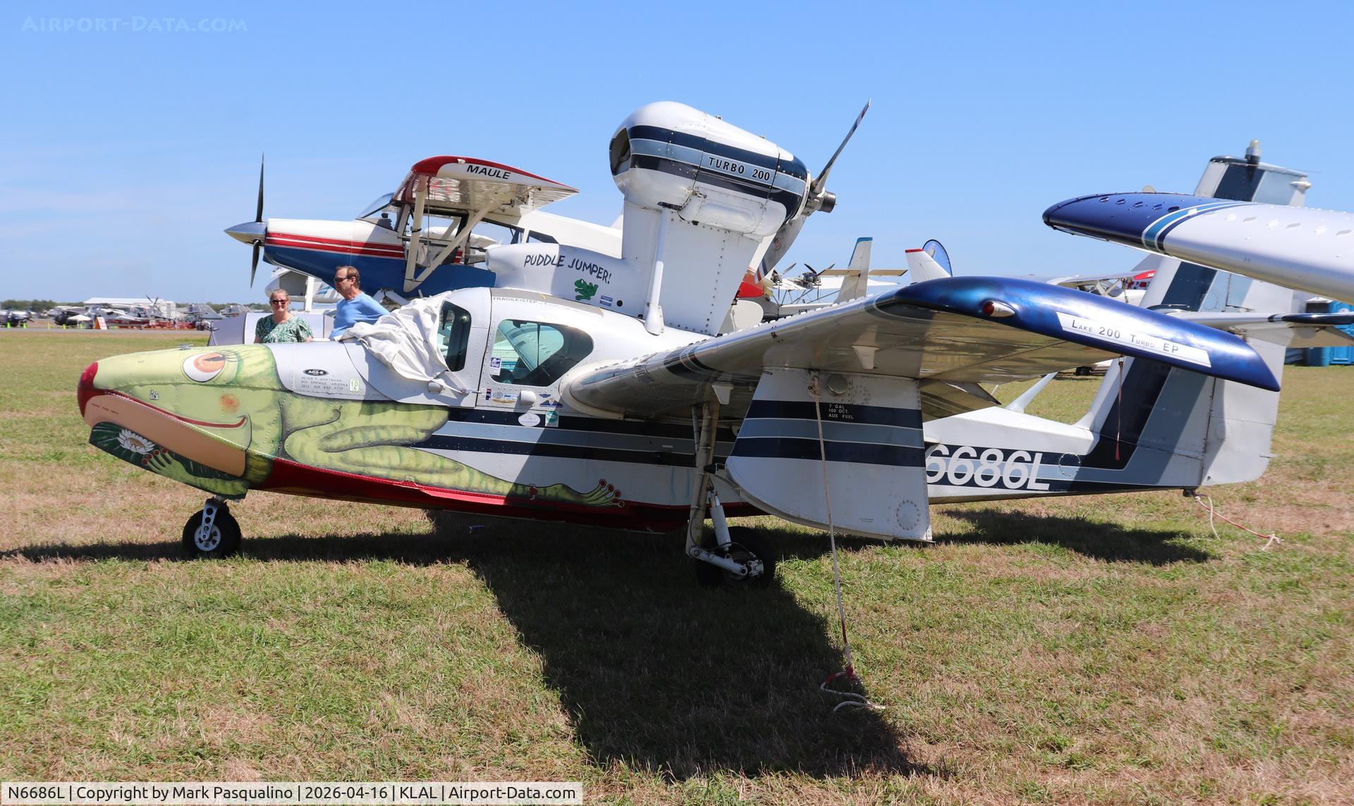 N6686L, 1970 Lake LA-4-200 Buccaneer C/N 449, Lake LA-4-200