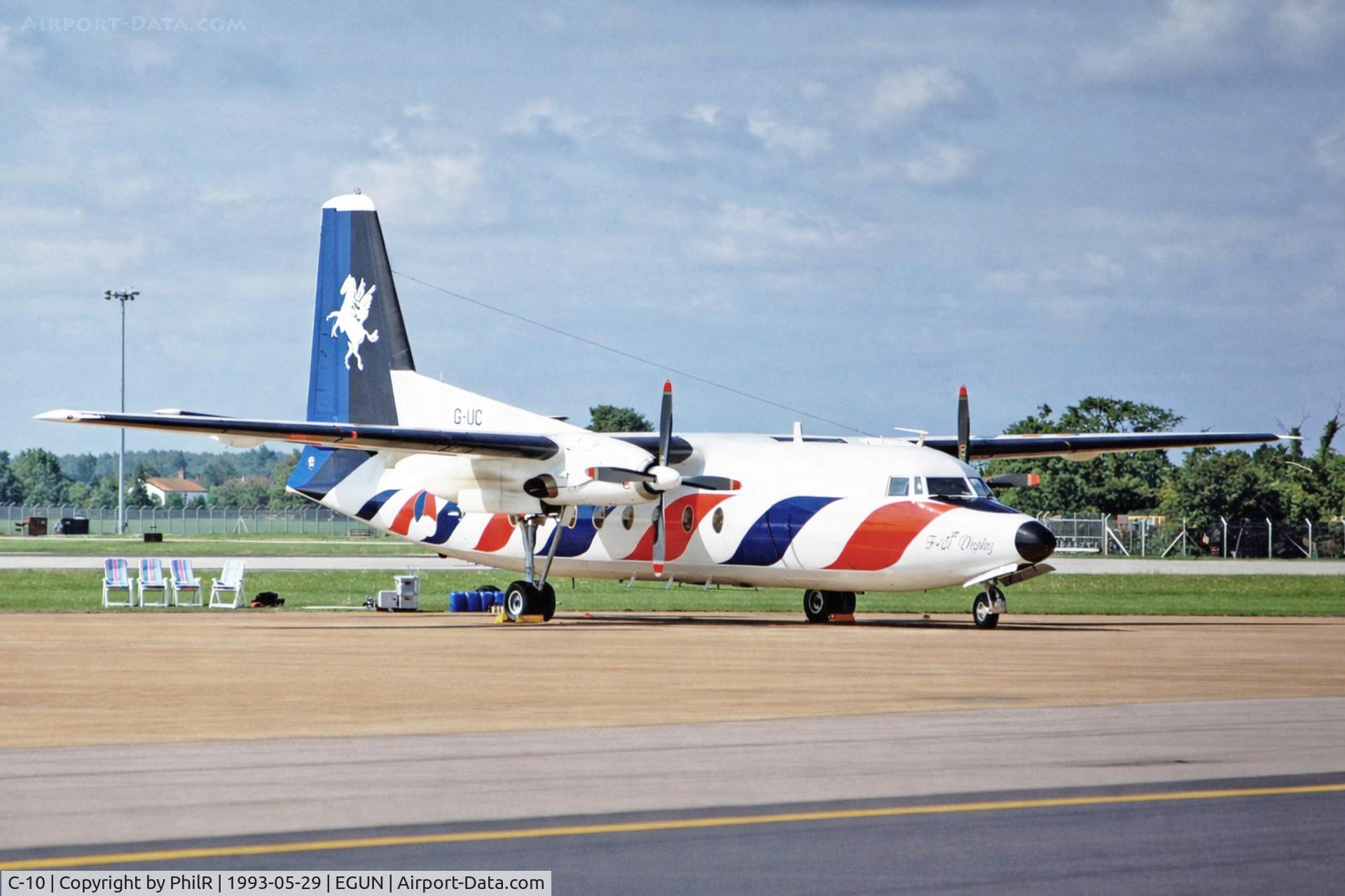 C-10, 1960 Fokker F-27-300M Troopship C/N 10160, C-10 1960 Fokker F-27-300M Troopship RNethAF Mildenhall 
