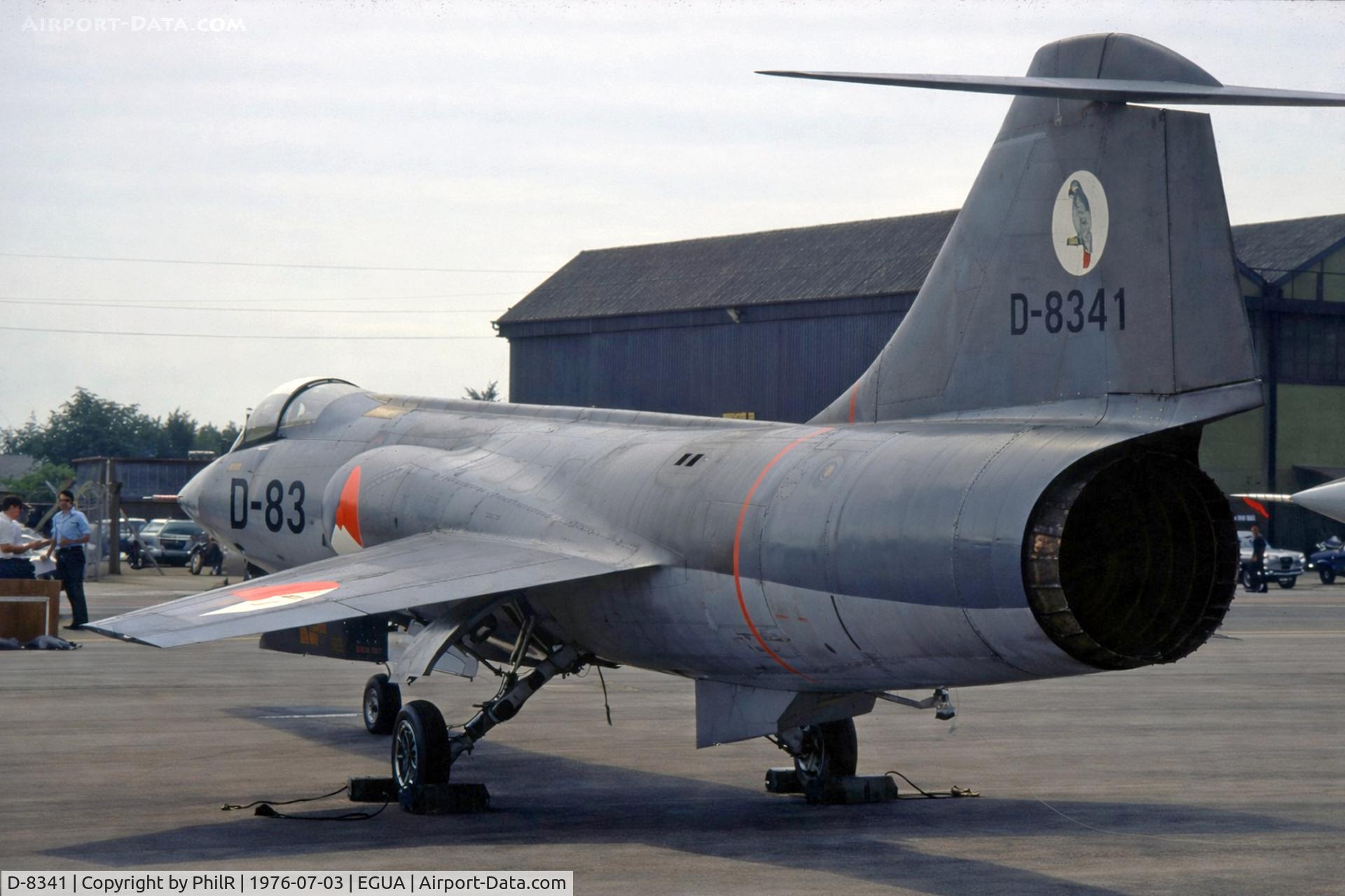 D-8341, Lockheed F-104G Starfighter, c/n 683-8341, D8341 Lockheed F-104 Starfighter Netherlands Air Force RAF Upper Heyford 
