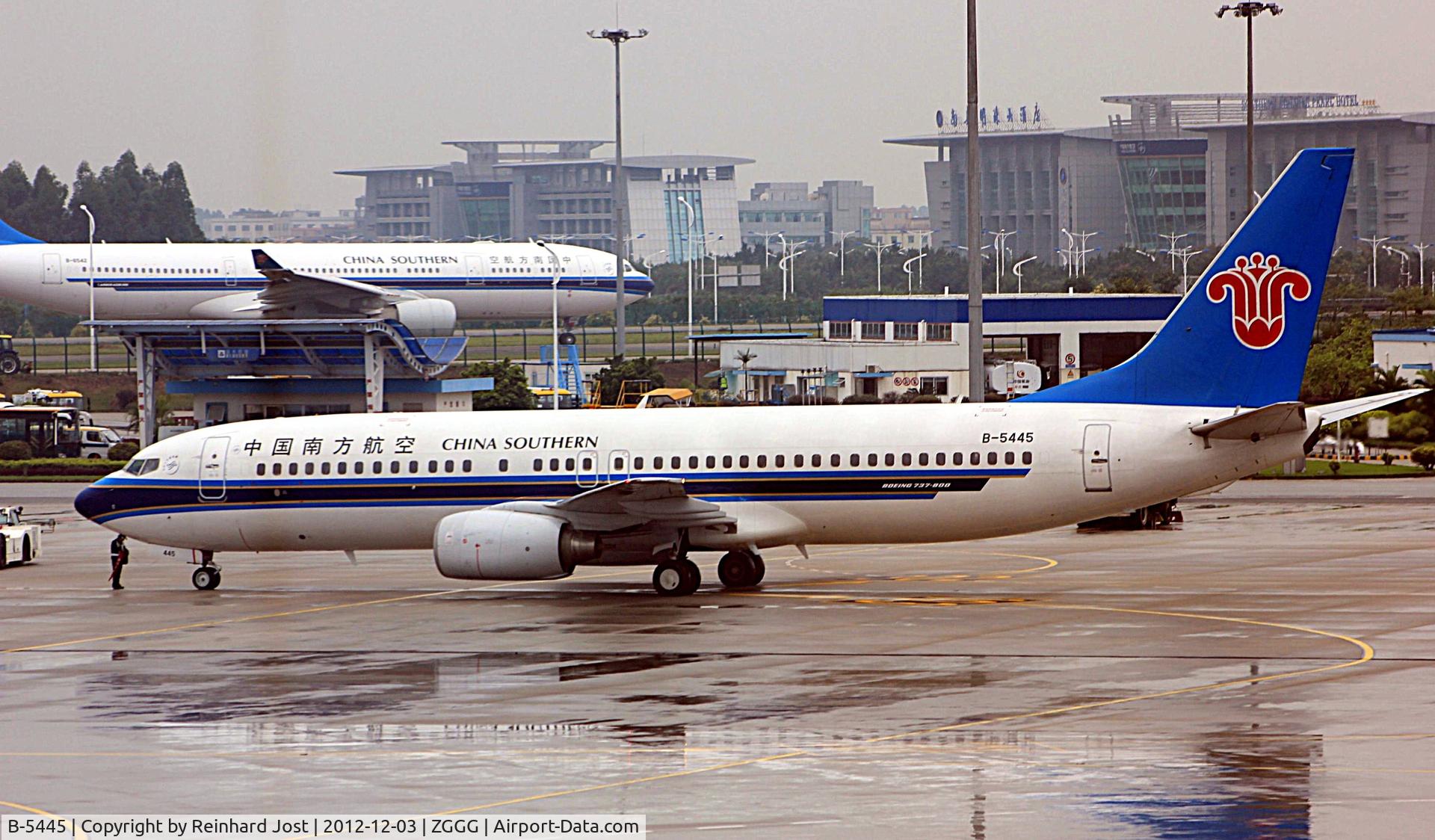 B-5445, 2010 Boeing 737-81B, c/n 35388 l/n 3154, China Eastern B737 at Guangzhou, China