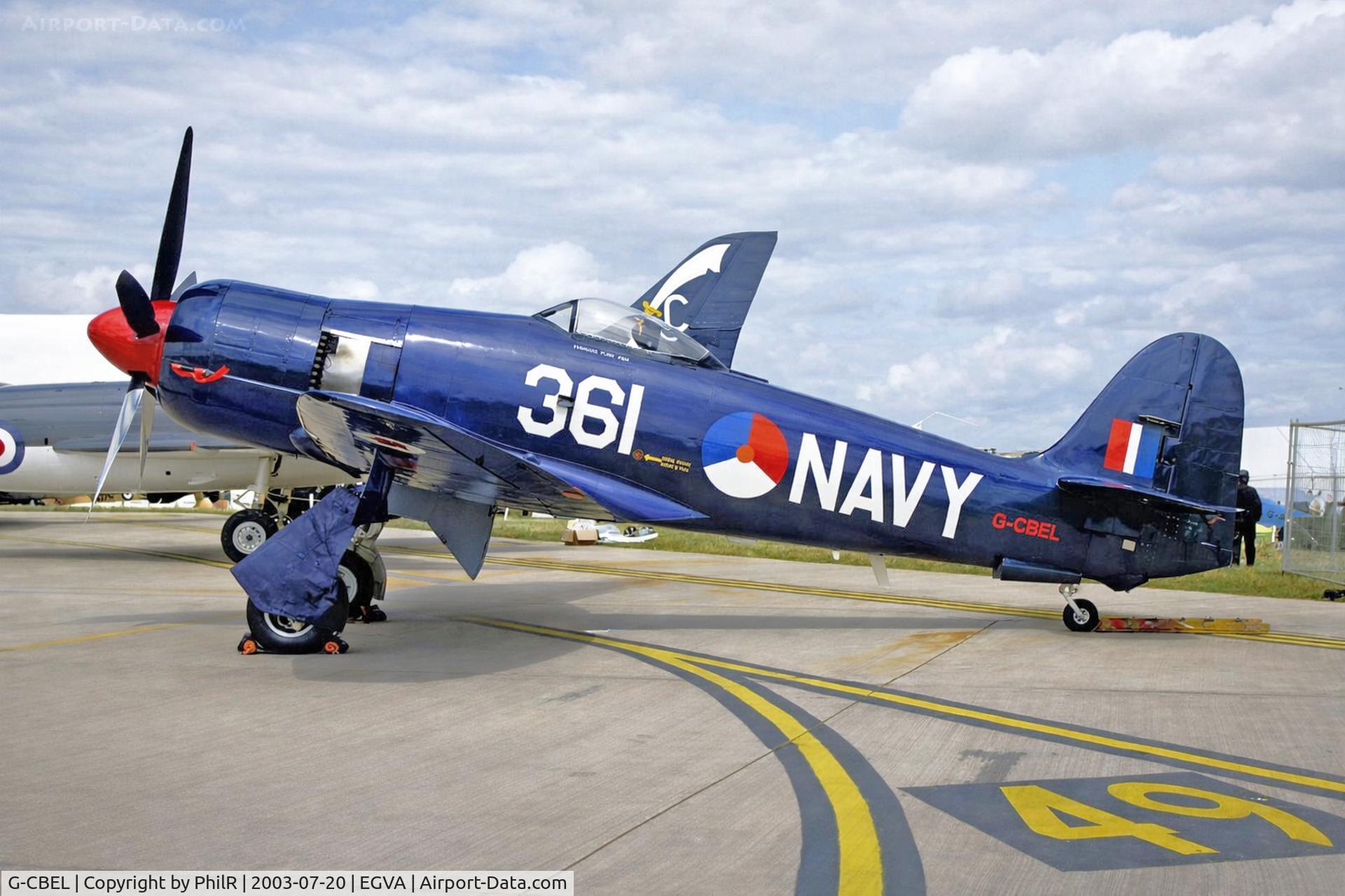 G-CBEL, 1953 Hawker Fury FB11, c/n 37539, G-CBEL 1953 Hawker Sea Fury Mk ll DutchN Anniversary of Flight RIAT Fairford 