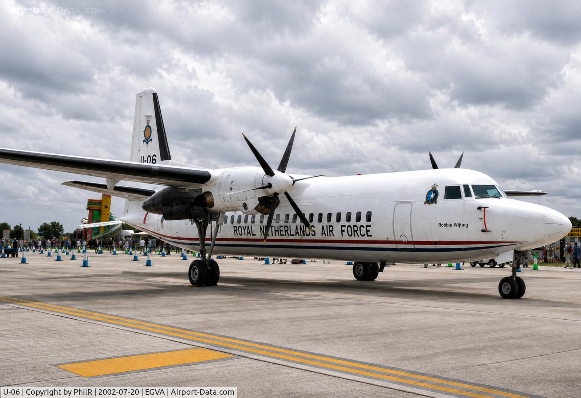 U-06, 1993 Fokker 50, c/n 20287, U-06 1993 Fokker 50 RNethAF RIAT 