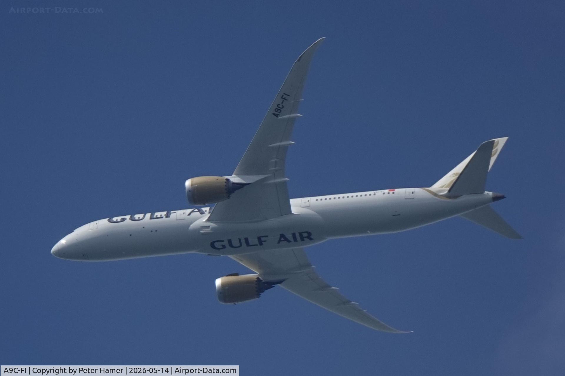 A9C-FI, 2020 Boeing 787-9 Dreamliner C/N 40601, Approaching Heathrow
