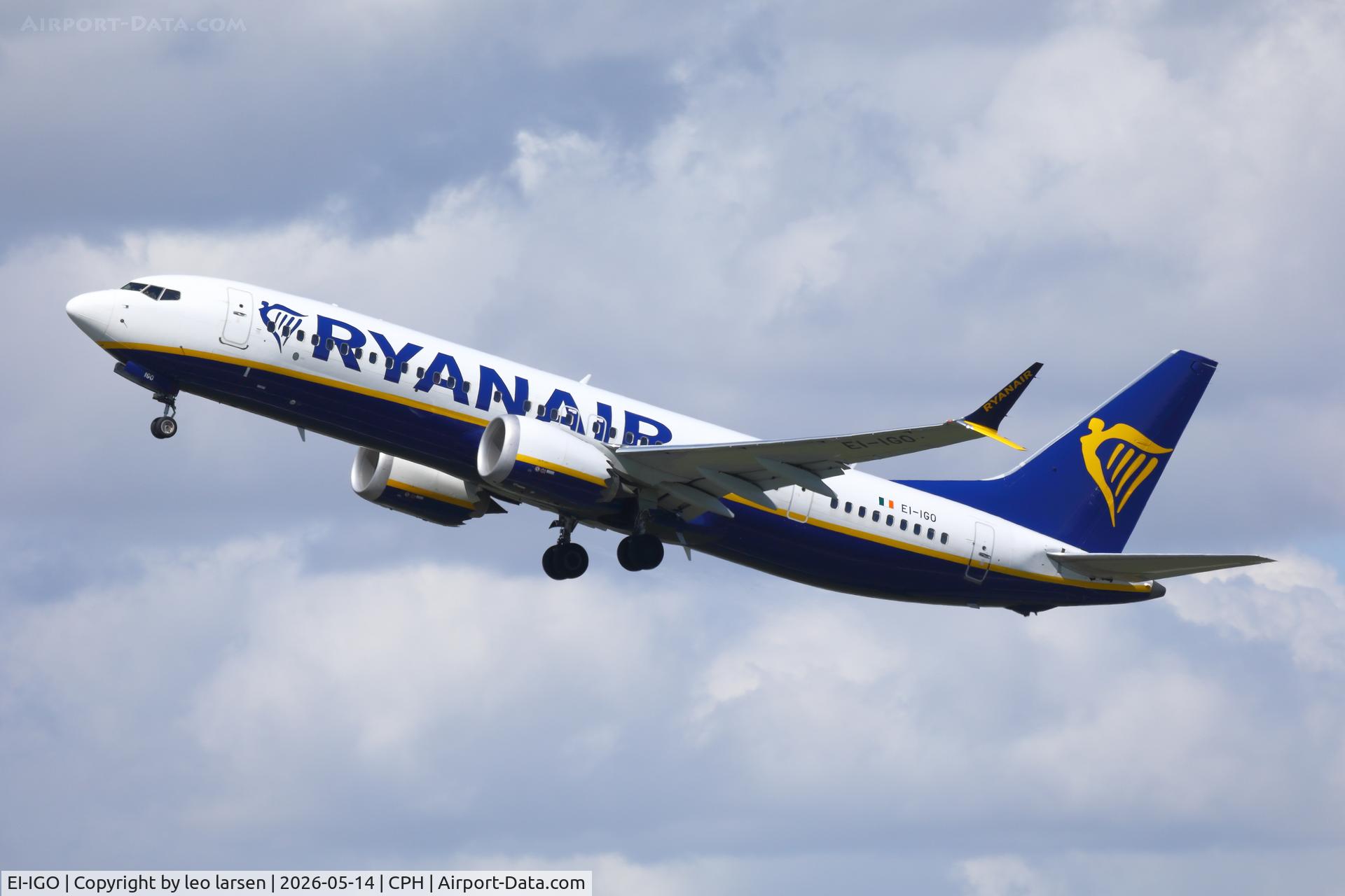 EI-IGO, 2023 Boeing 737-8-200 MAX C/N 62350, Copenhagen 14.5.2026