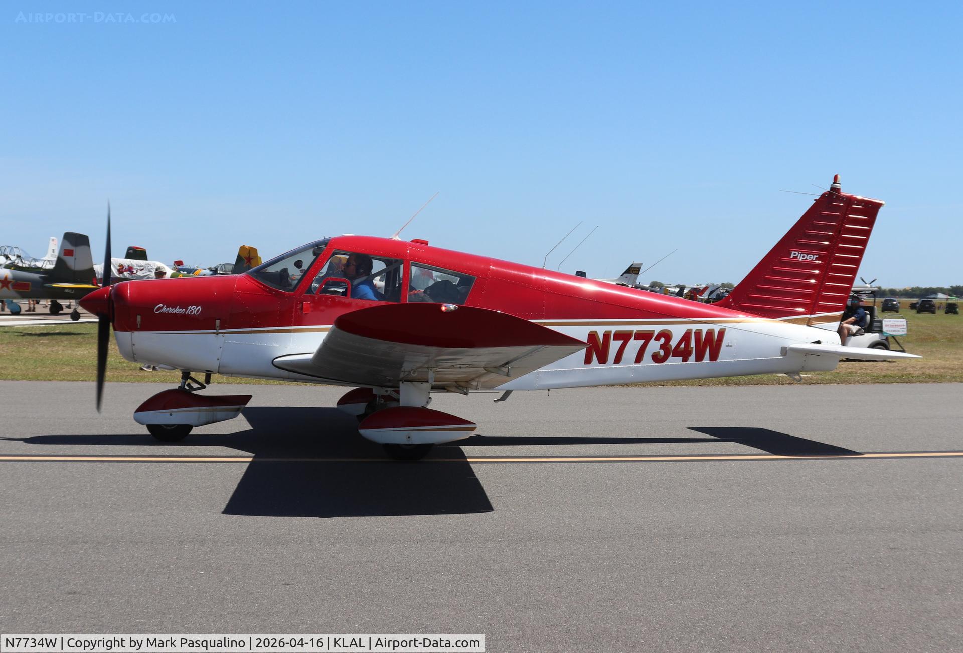 N7734W, 1964 Piper PA-28-180, c/n 28-1742, Piper PA-28-180