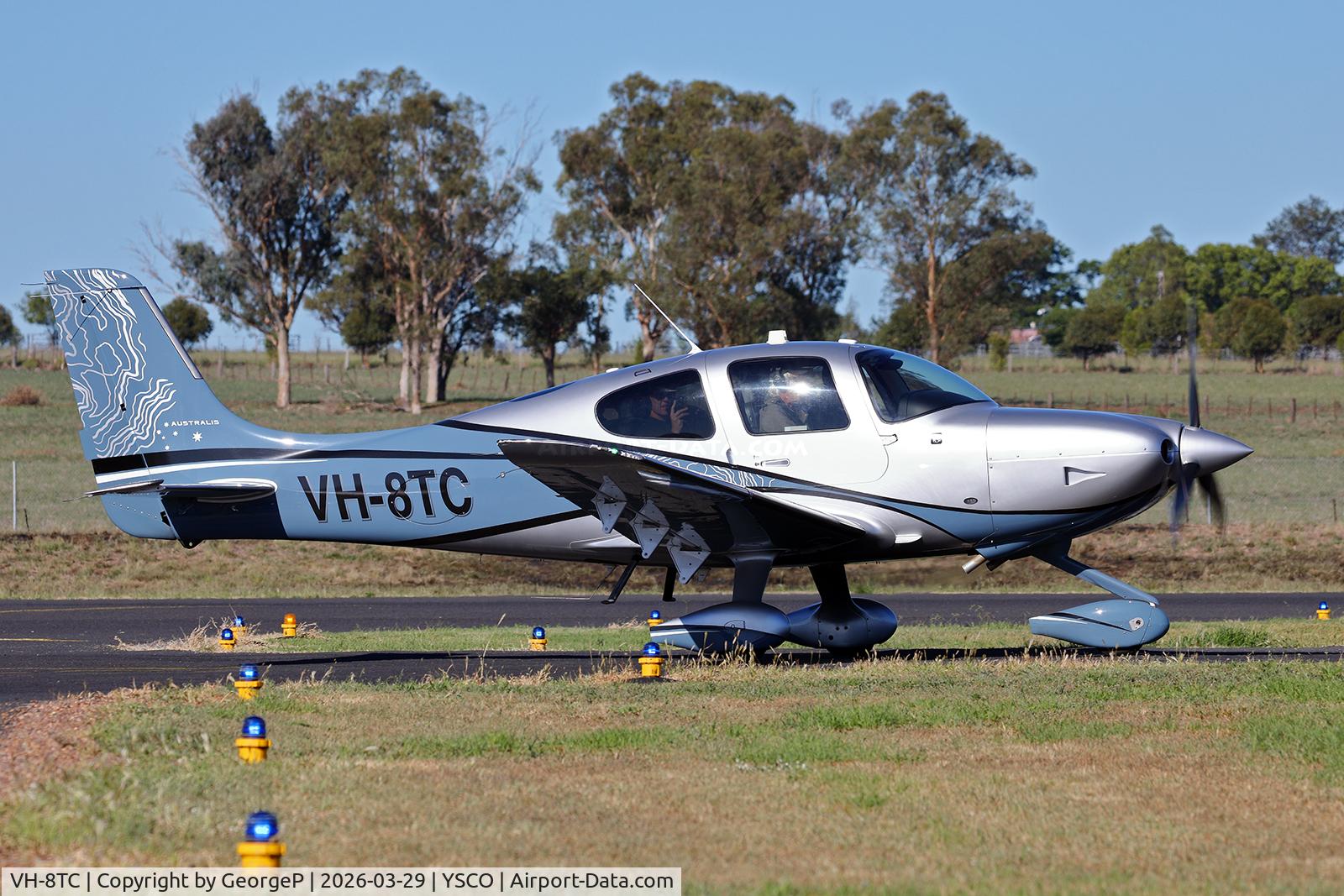 VH-8TC, Cirrus SR22, c/n 4136, Warbirds Over Scone 2026.