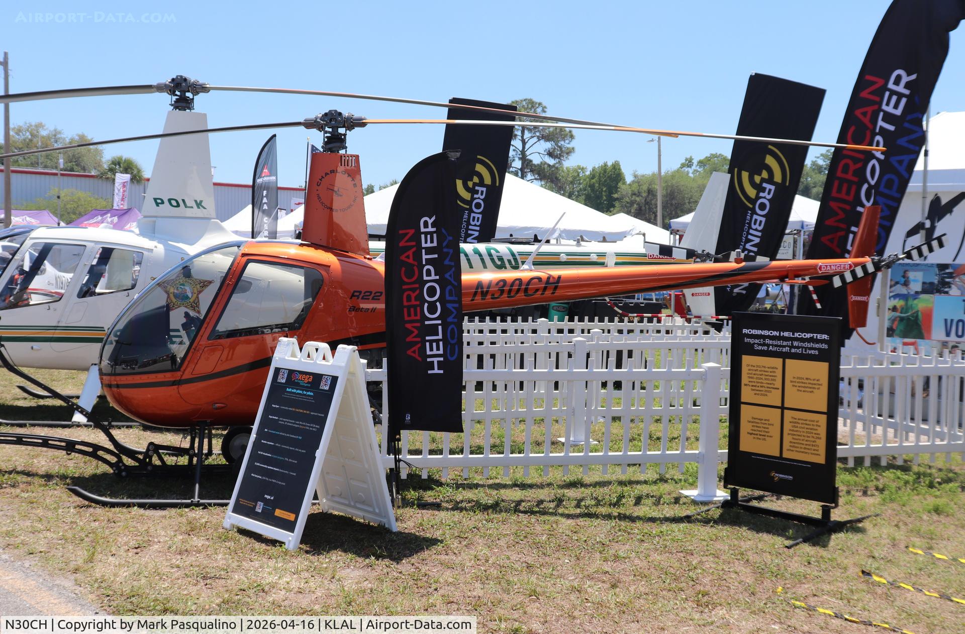 N30CH, 2026 Robinson R22 Beta II C/N 4944, Robinson R22 Beta II
