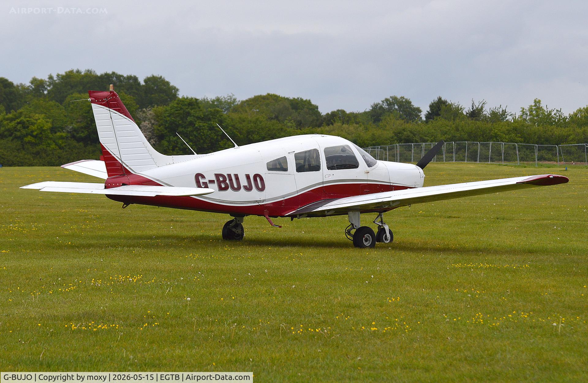 G-BUJO, 1977 Piper PA-28-161 Cherokee Warrior II C/N 28-7716077, Piper PA-28-161 Cherokee Warrior II at Wycombe Air Park. 