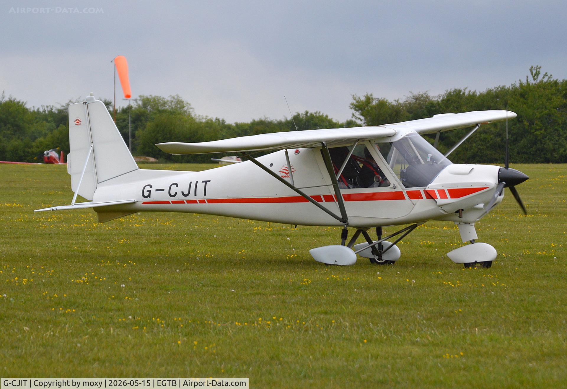 G-CJIT, 2016 Comco  Ikarus C42 FB100 Bravo C/N 1608-7466, Comco Ikarus C42 FB100 Bravo at Wycombe Air Park.