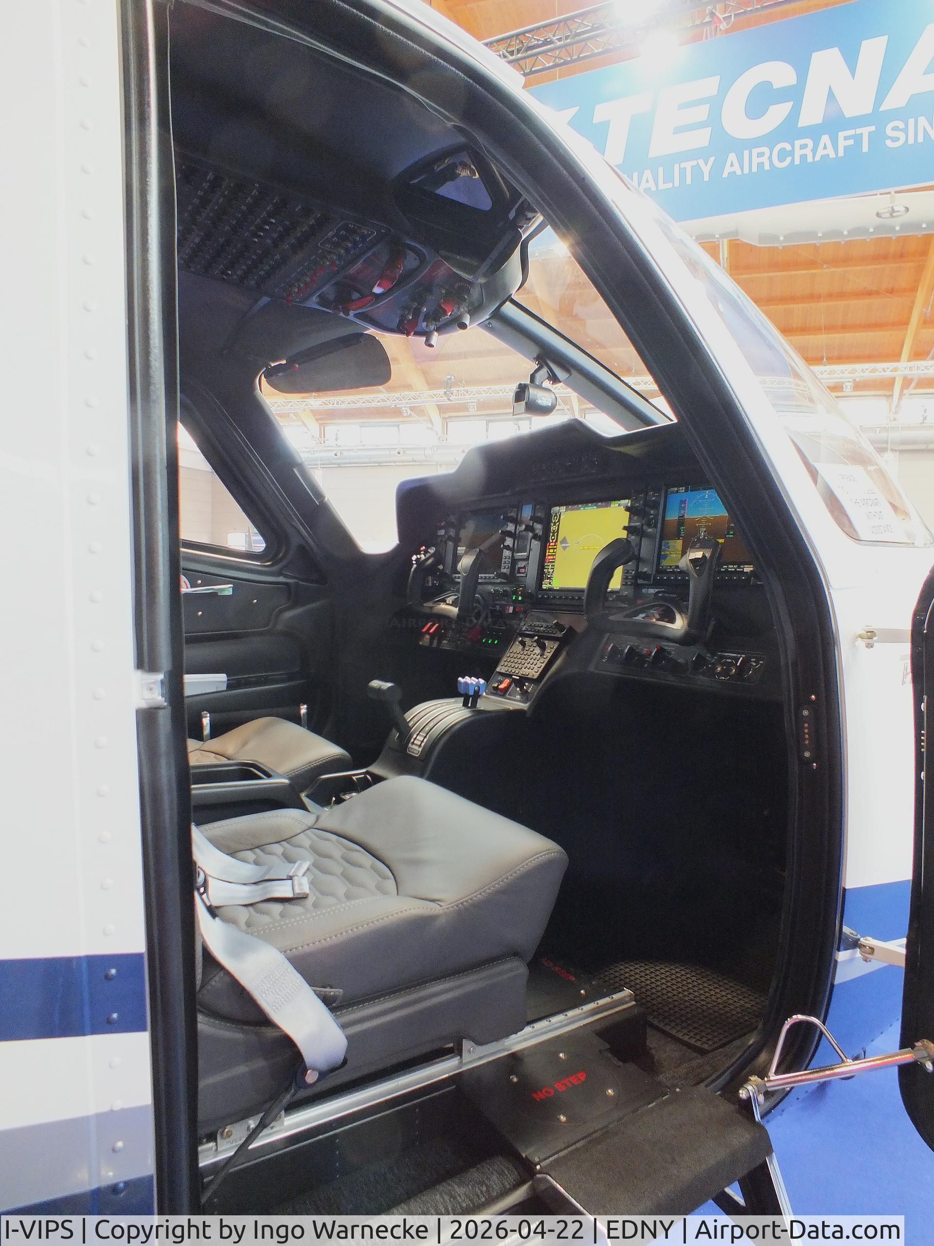 I-VIPS, Tecnam P-2012 VIP, Tecnam P2012 VIP (a plate on the port lower tail says "I-PDVG") at the AERO 2026, Friedrichshafen #c