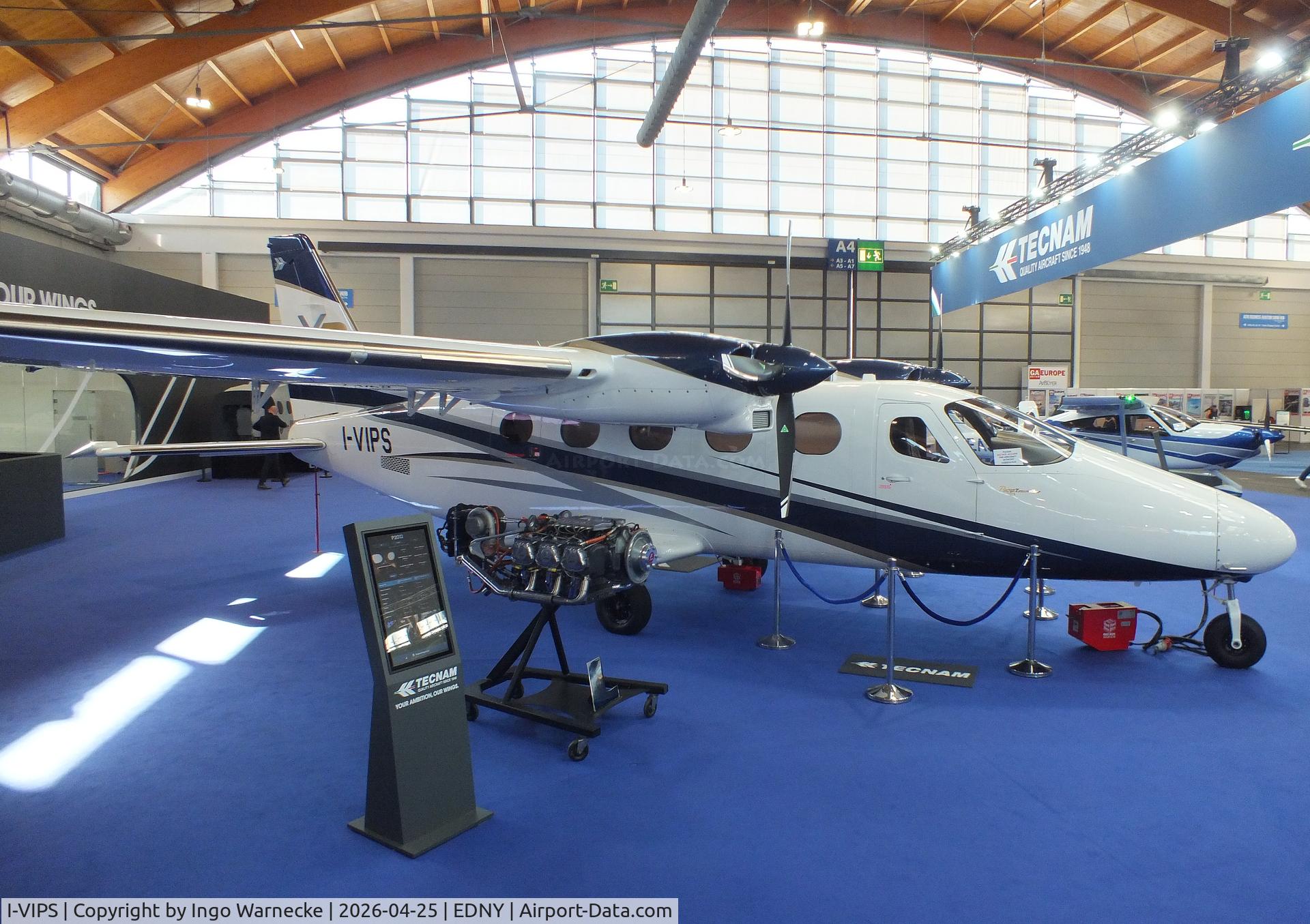 I-VIPS, Tecnam P-2012 VIP, Tecnam P2012 VIP (a plate on the port lower tail says 