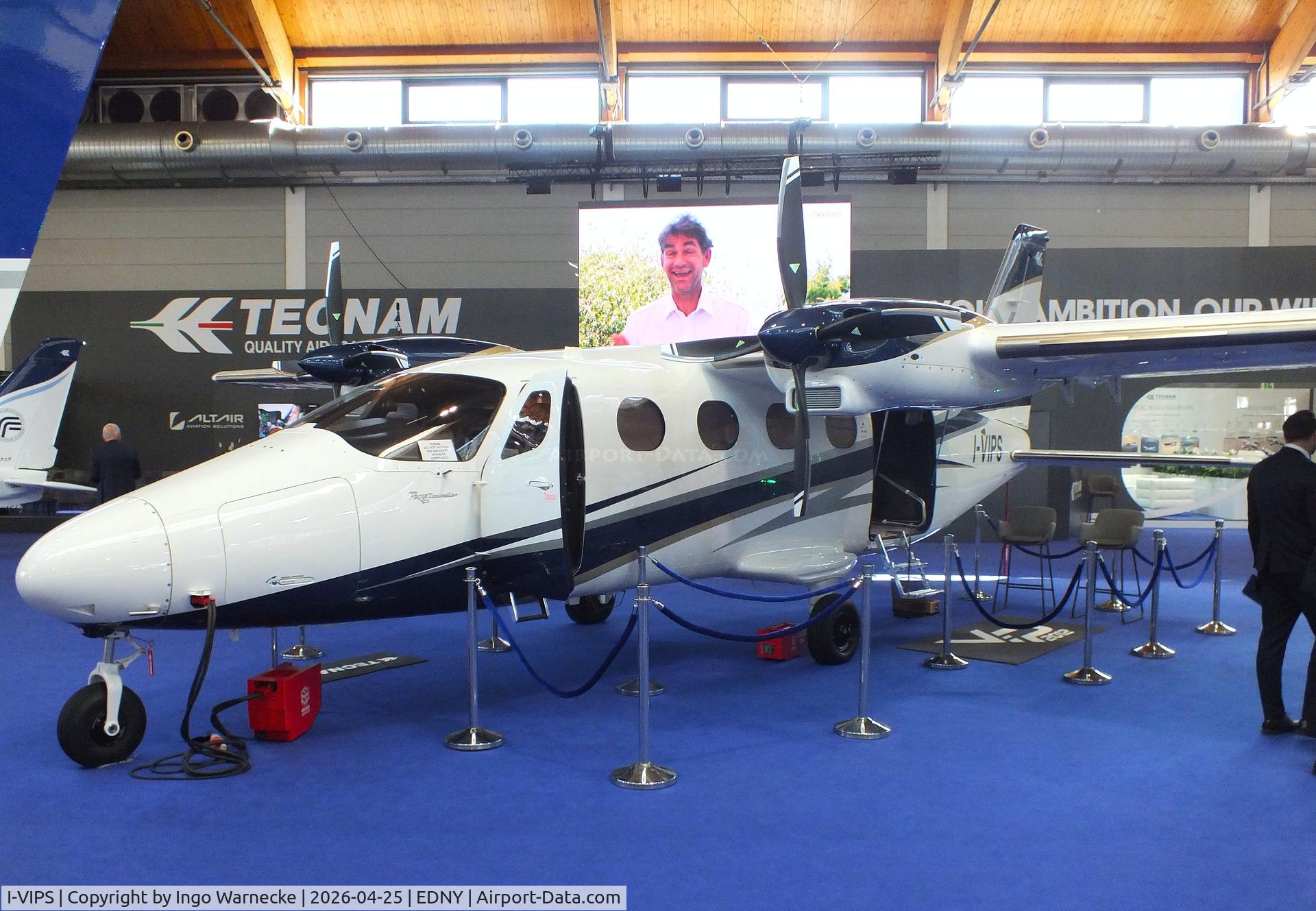 I-VIPS, Tecnam P-2012 VIP, Tecnam P2012 VIP (a plate on the port lower tail says 