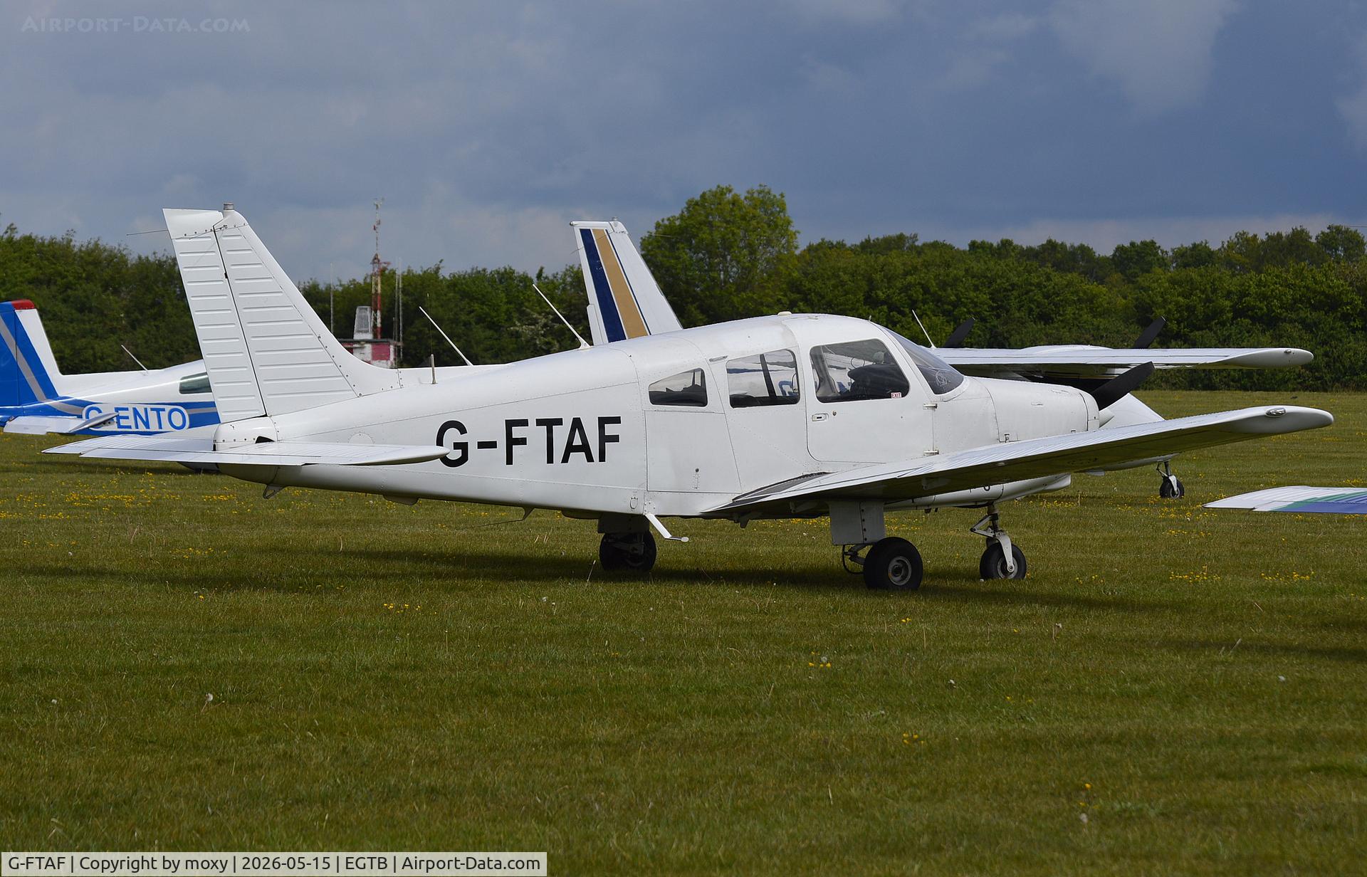 G-FTAF, 1982 Piper PA-28-161 Cherokee Warrior II, c/n 28-8216077, Piper PA-28-161 Cherokee Warrior II at Wycombe Air Park. Ex N8013Y
