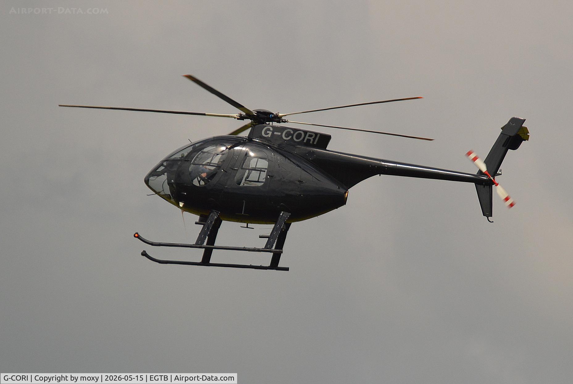G-CORI, 1989 McDonnell Douglas MD-500E (369E), c/n 0356E, McDonnell Douglas MD-500E (369E) at Wycome Air Park. Cn 0356E