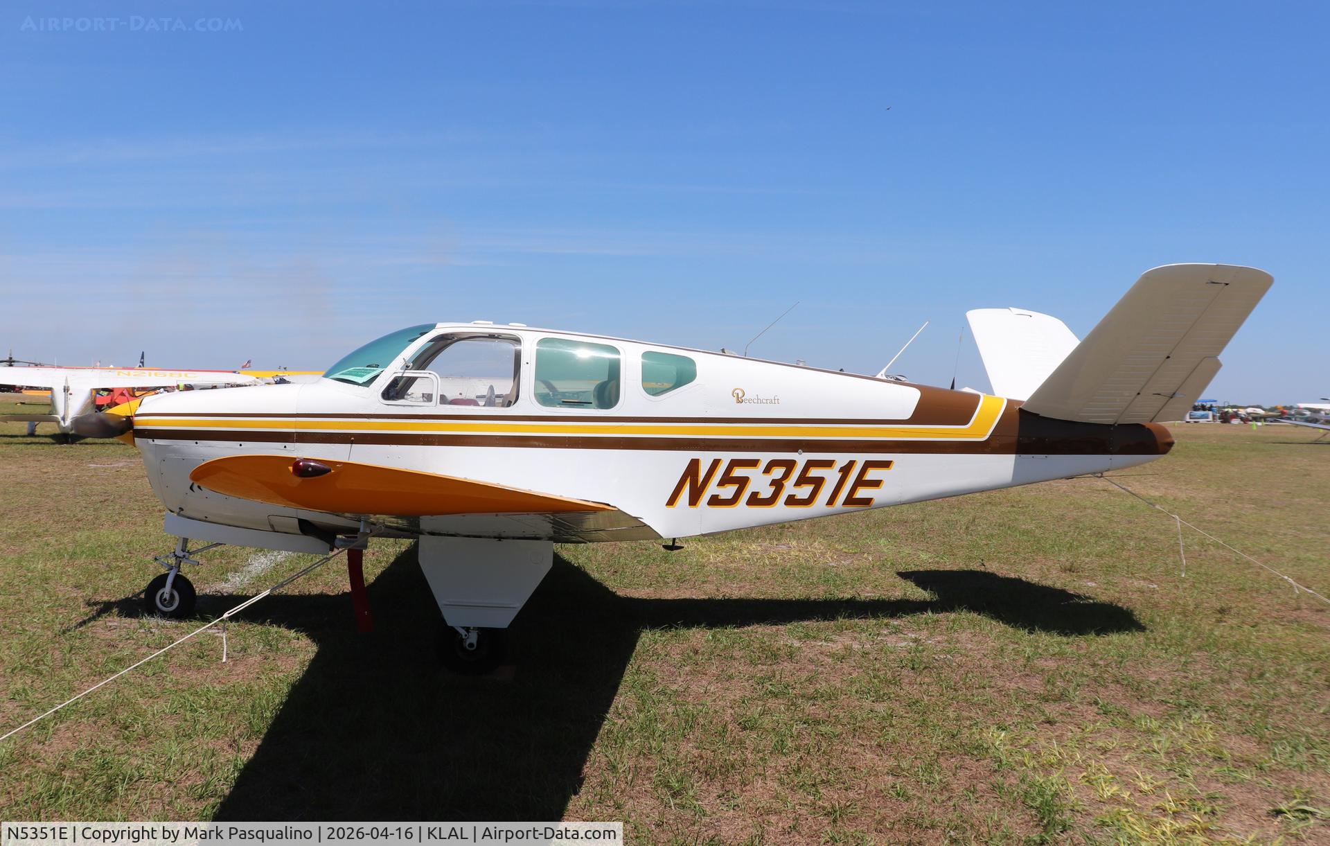 N5351E, 1959 Beech K35 Bonanza, c/n D-5832, Beech K35