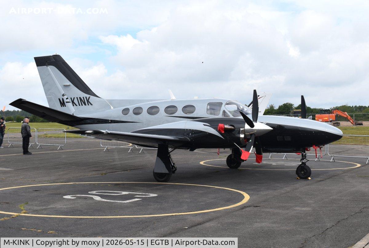 M-KINK, 1984 Cessna 425 Conquest 1, c/n 425-0200, Cessna 425 Conquest 1 at Wycombe Air Park. Ex N425PG, M-ARWA. 