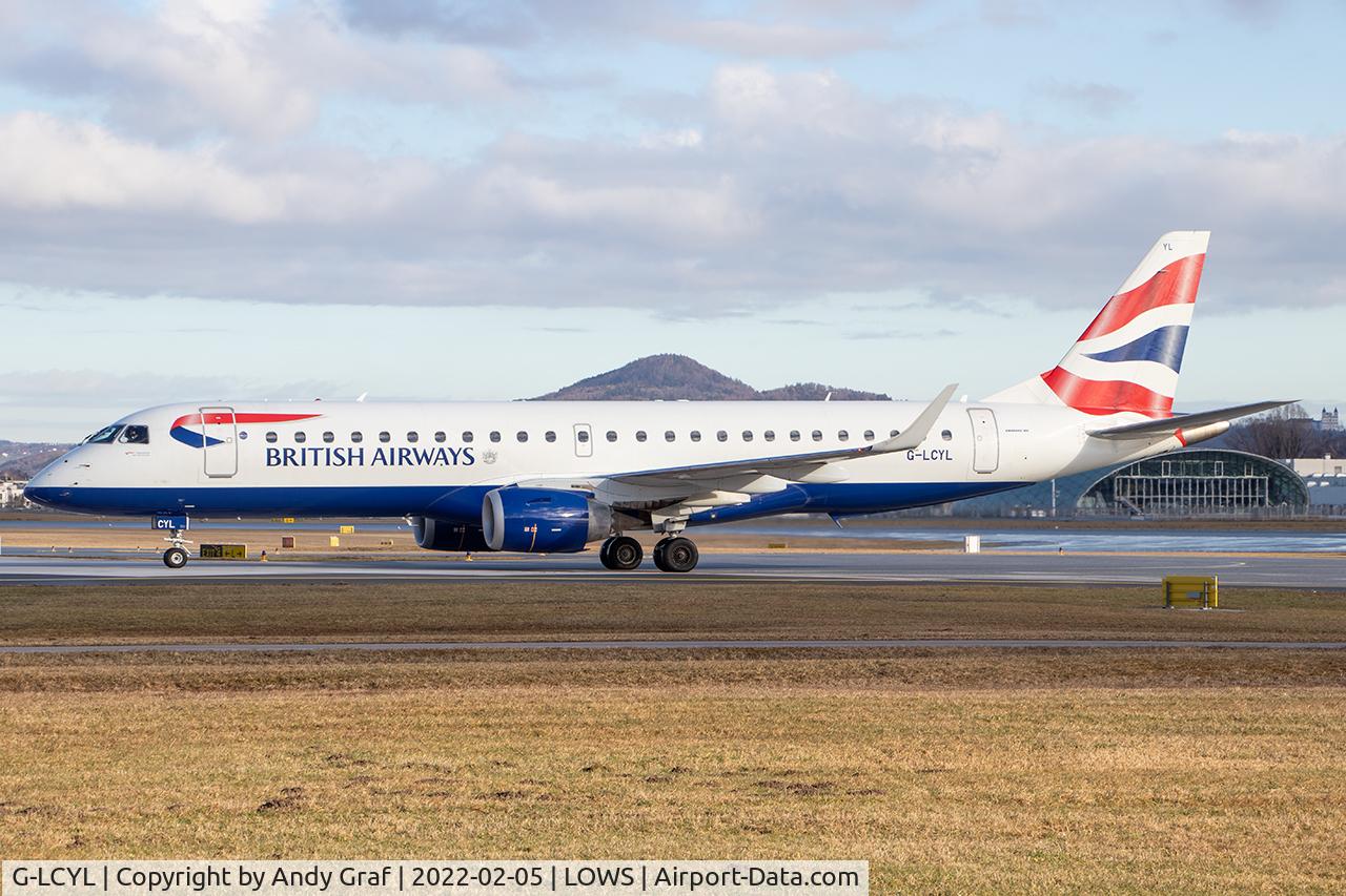 G-LCYL, 2010 Embraer 190SR (ERJ-190-100SR), c/n 19000346, Bitish Airways EMB190