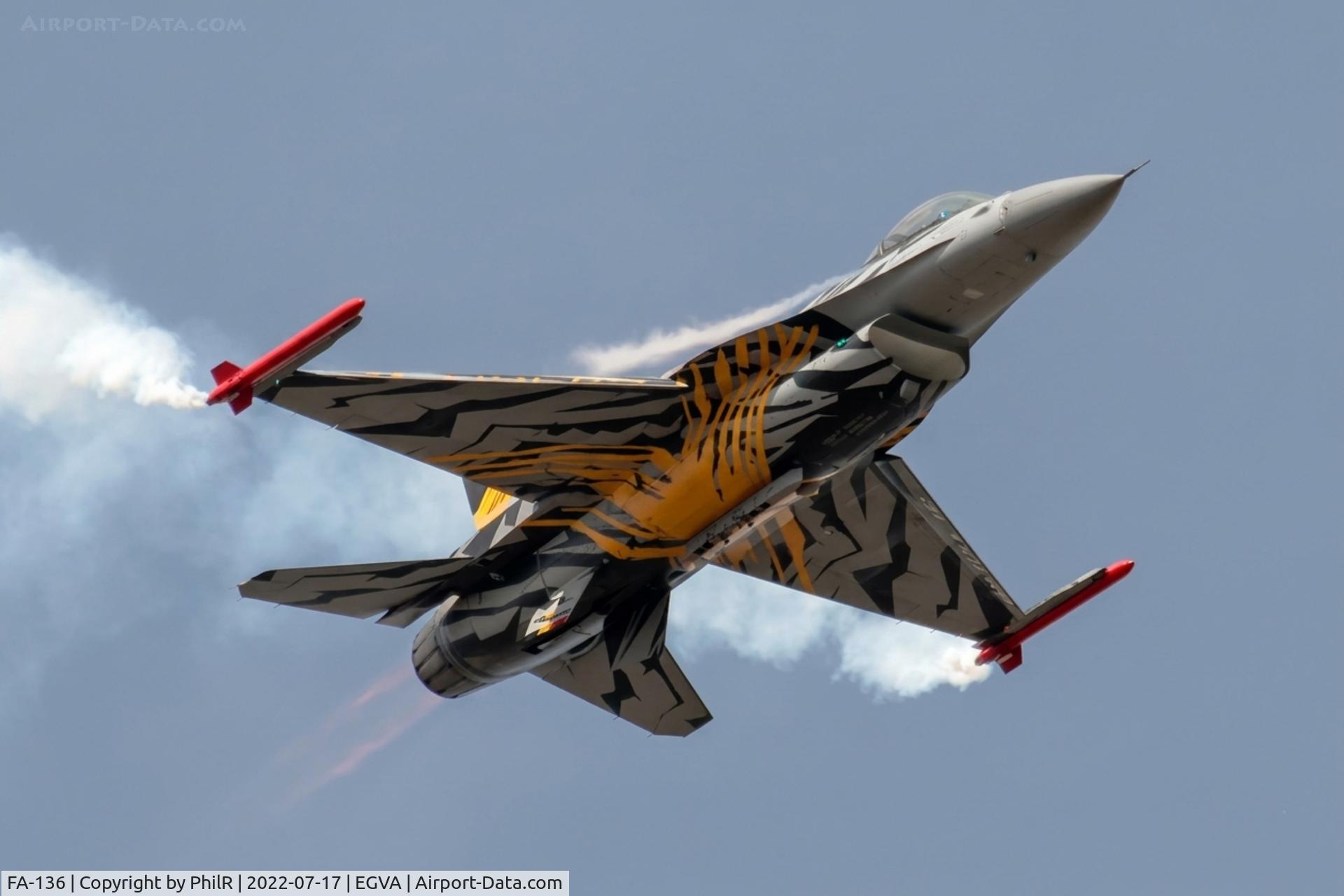 FA-136, SABCA F-16AM Fighting Falcon, c/n 6H-136, FA-136 General Dynamics F-16AM Fighting Falcon Belgian Air Component RIAT RAF Fairford 

