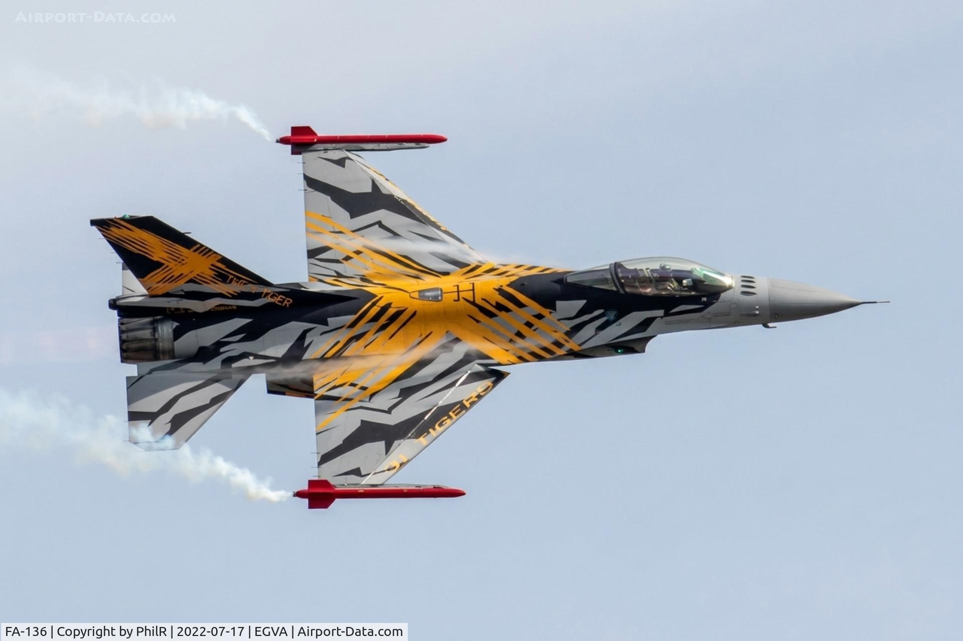 FA-136, SABCA F-16AM Fighting Falcon, c/n 6H-136, FA-136 General Dynamics F-16AM Fighting Falcon Belgian Air Component RIAT RAF Fairford
