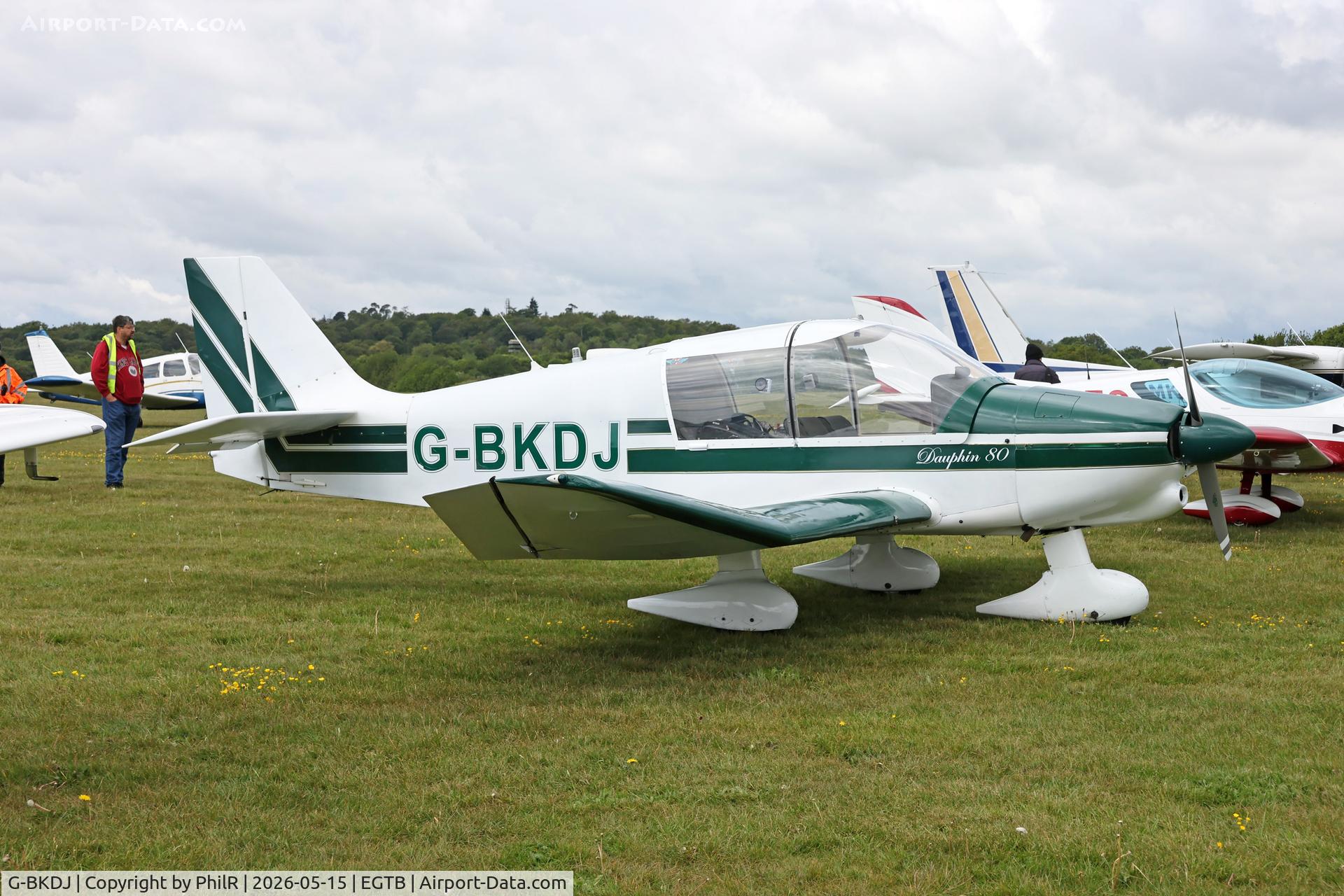 G-BKDJ, 1982 Robin DR-400-120 Dauphin 80, c/n 1584, G-BKDJ 1982 Avions Pierre Robin CEA DR400-120 Petit Prince Private Flyer Fest Booker
