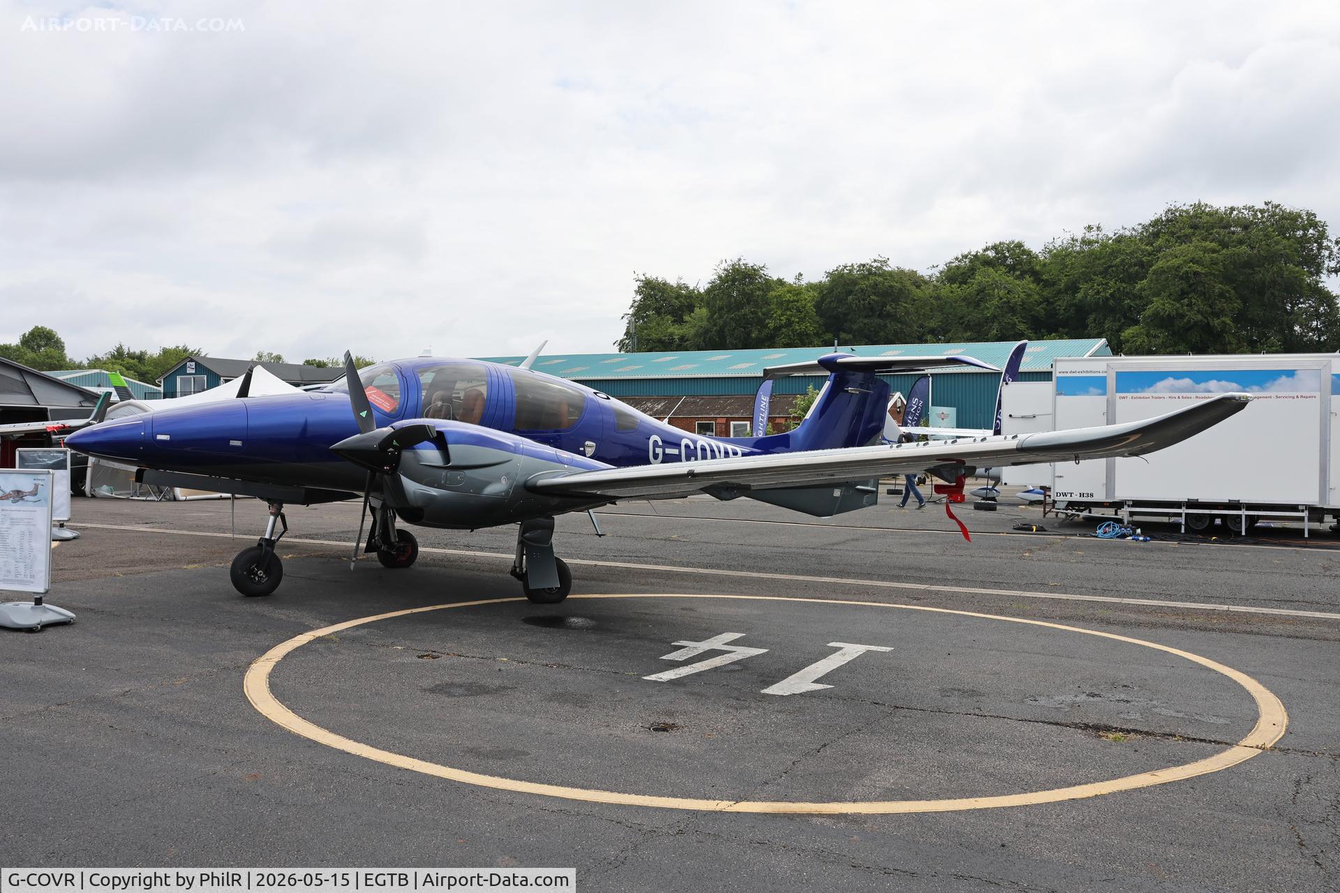 G-COVR, 1975 Diamond Aircraft Industries DA62, c/n 62.356, G-COVR 2015 Diamond DA62 Private Flyer Fest Booker 
