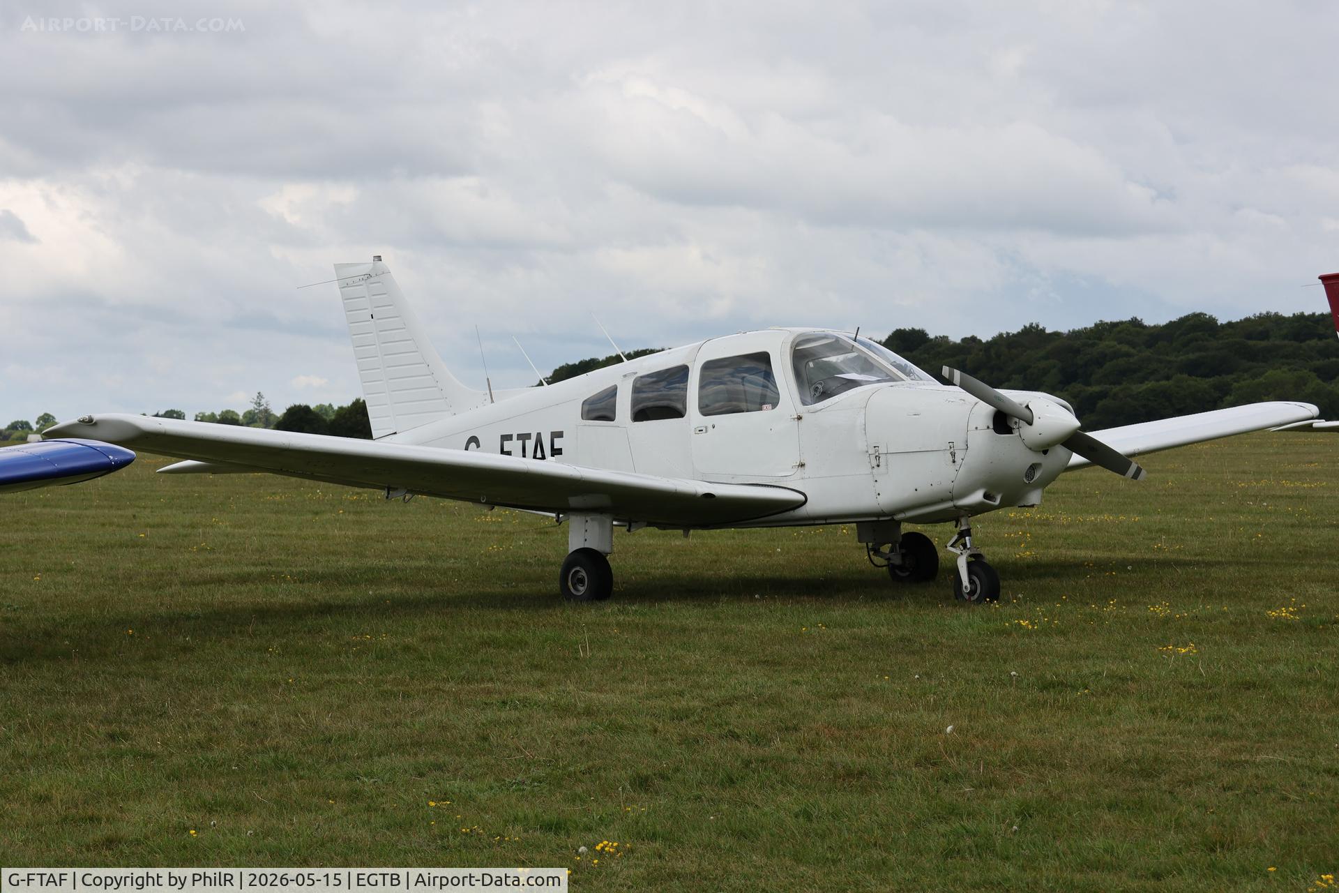 G-FTAF, 1982 Piper PA-28-161 Cherokee Warrior II, c/n 28-8216077, G-FTAF 1982 Piper PA-28-161 Cherokee Warrior ll Private Flyer Fest Booker 
