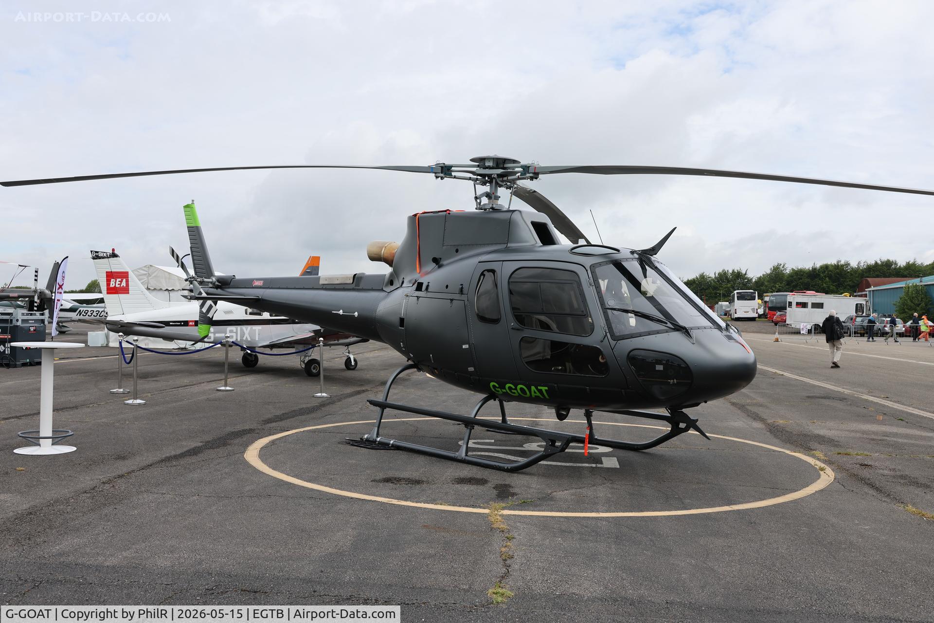 G-GOAT, Airbus Helicopters H125, c/n 9413, G-GOAT 2023 Aérospatiale AS350B3 Ecureuil now H125 Private Flyer Fest Booker 