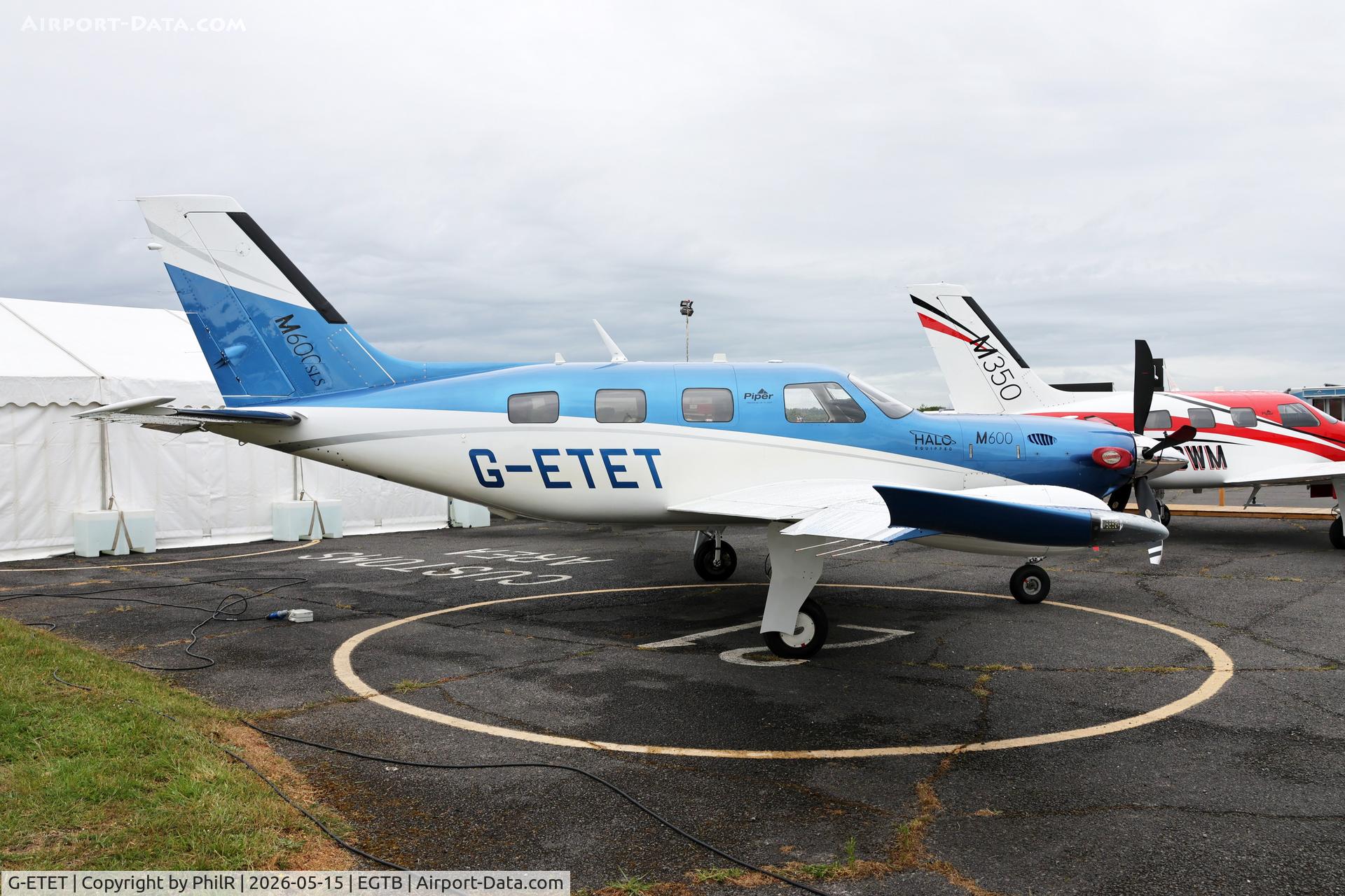 G-ETET, 2019 Piper PA-46 600TP Meridian 600, c/n 4698107, G-ETET 2019 Piper PA-46-600TP Meridien M600 Private Flyer Fest Booker 