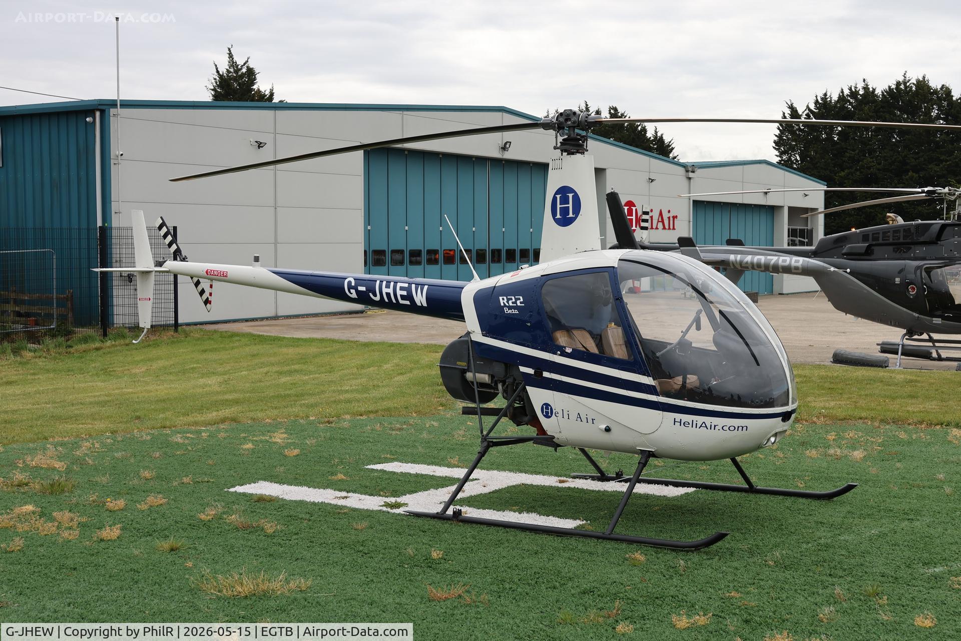 G-JHEW, 1987 Robinson R22 Beta, c/n 0672, G-JHEW 1987 Robinson R22 Beta Private Flyer Fest Booker 
