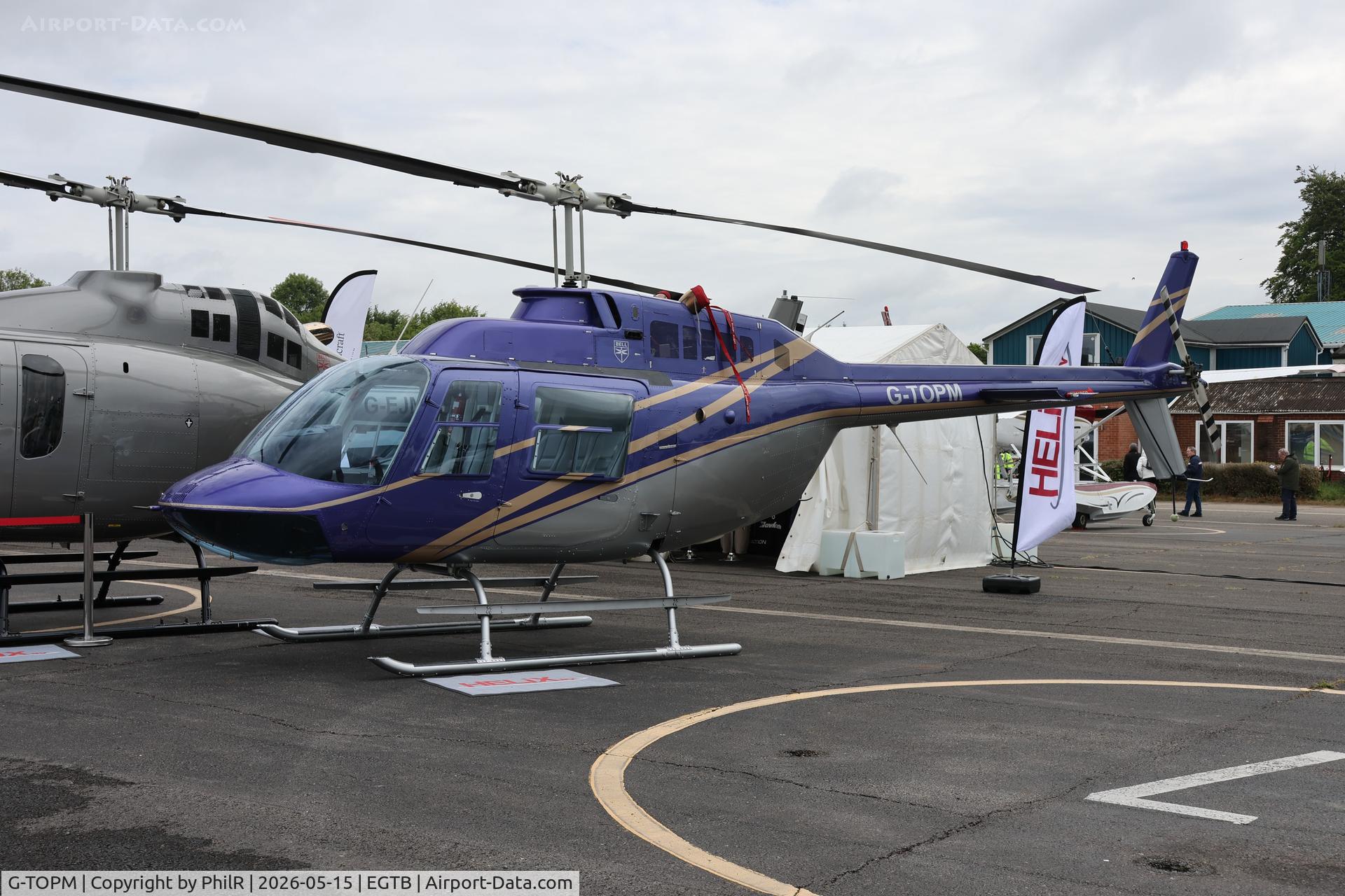 G-TOPM, 1991 Agusta AB-206B JetRanger III, c/n 8732, G-TOPM 1991 Agusta-Bell 206B JetRanger III Private Flyer Fest Booker 