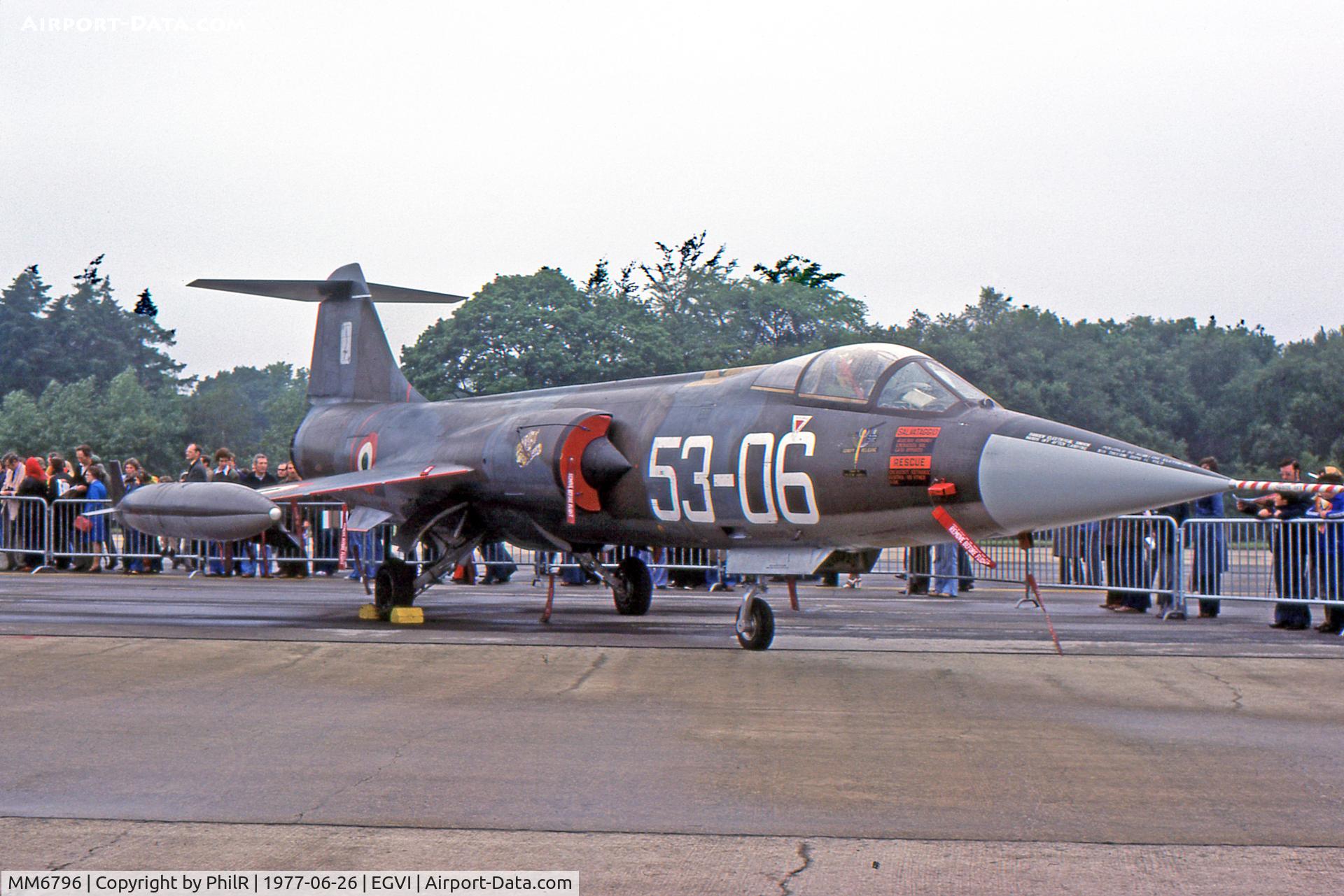 MM6796, Aeritalia F-104S-ASA Starfighter, c/n 1096, MM6796 53 06 F-104S-ASA Starfighter ItalianAF IAT
