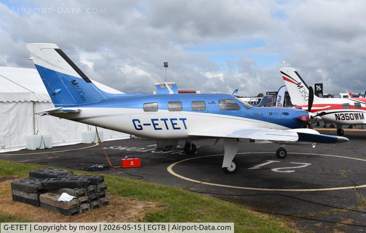 G-ETET, 2019 Piper PA-46 600TP Meridian 600, c/n 4698107, Piper PA-46 600TP Meridian M600 at Wycombe Air Park. Ex N607LX