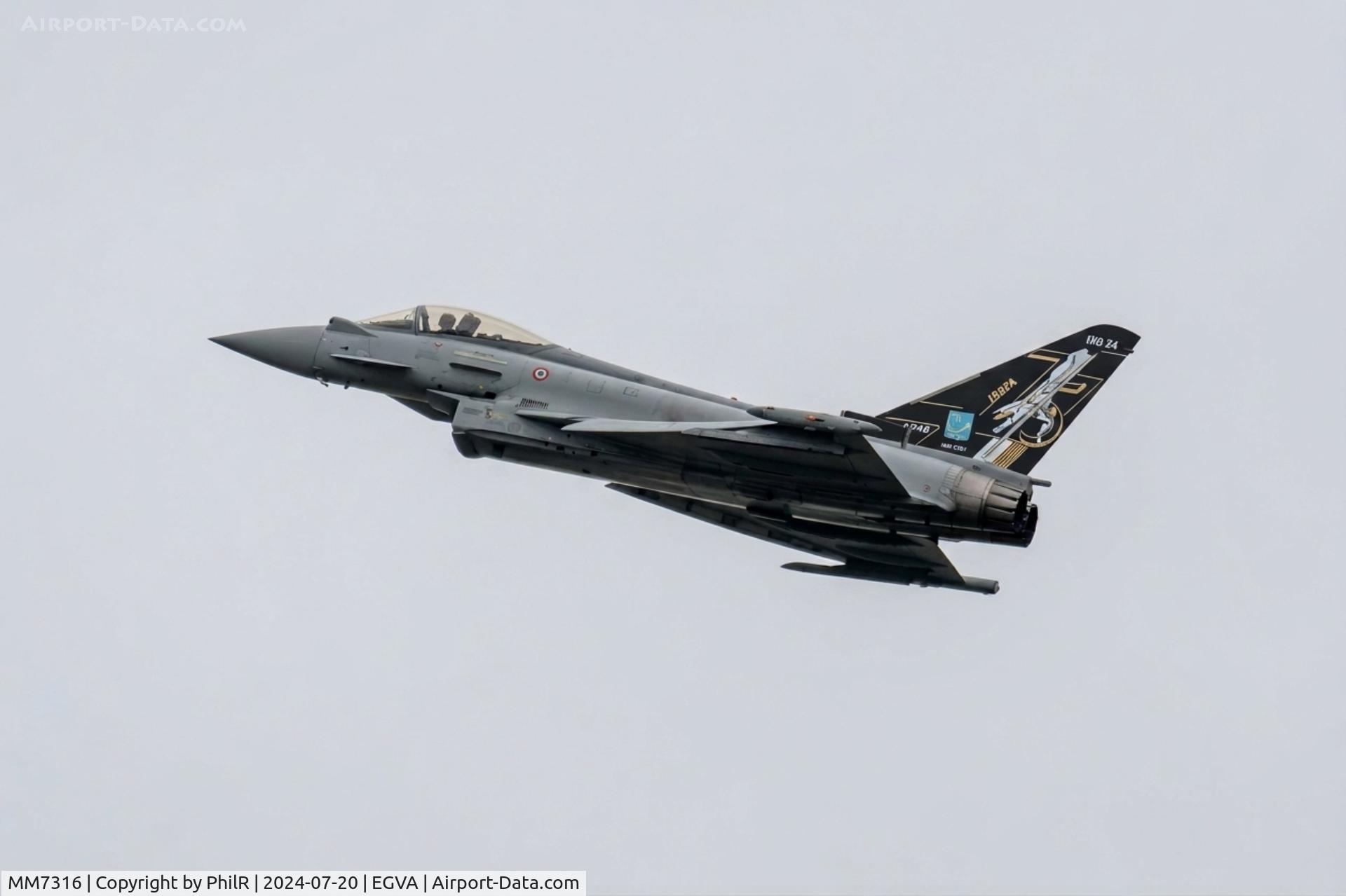 MM7316, Eurofighter EF-2000 Typhoon, c/n IS048, MM7316 Eurofighter Typhoon F-2000A Italian Air Force RIAT RAF Fairford 