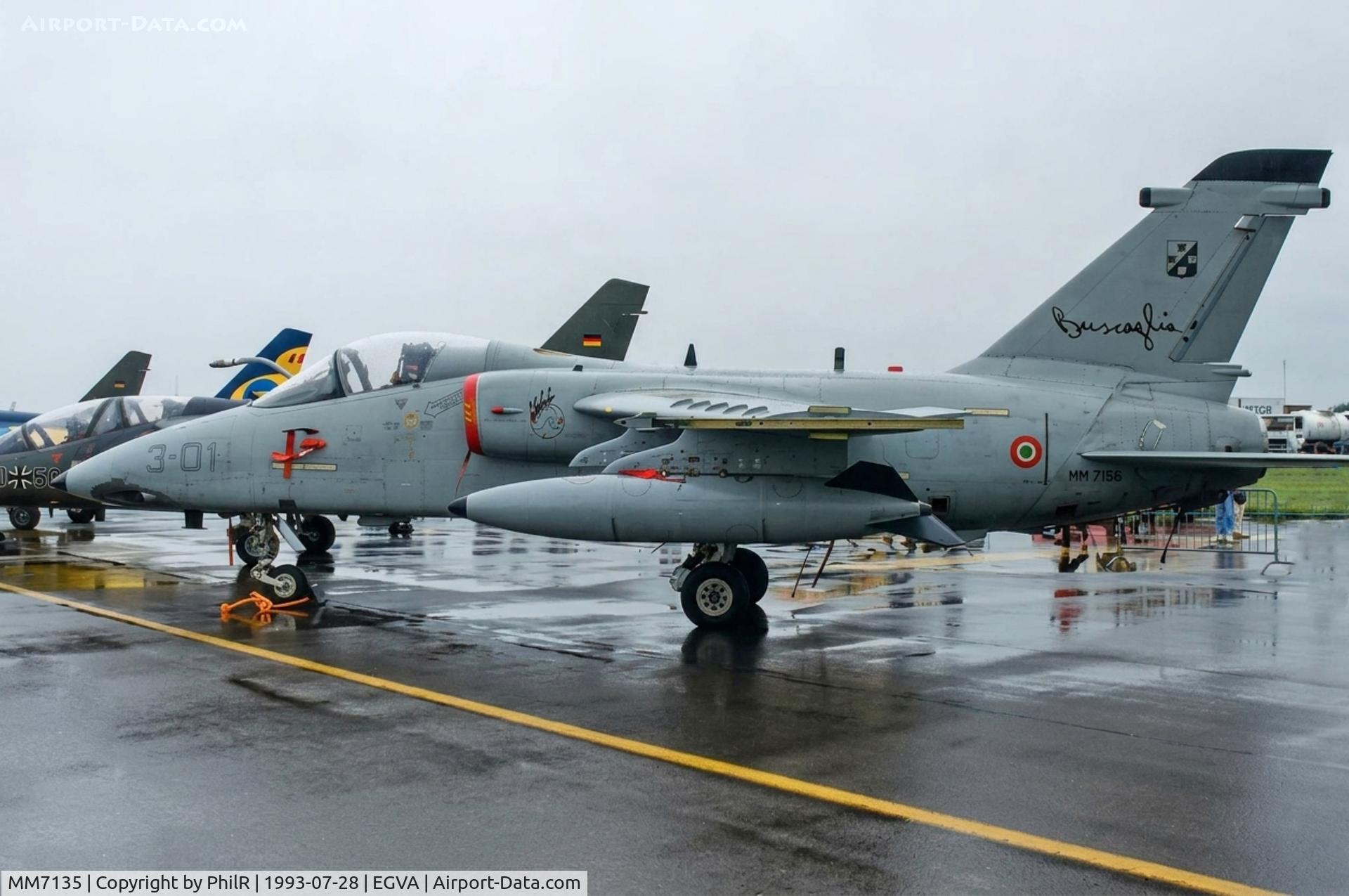 MM7135, 1991 AMX International AMX, c/n IX047, MM7135 1991 Aeromacchi AMX Centaur ItalAF IAT 